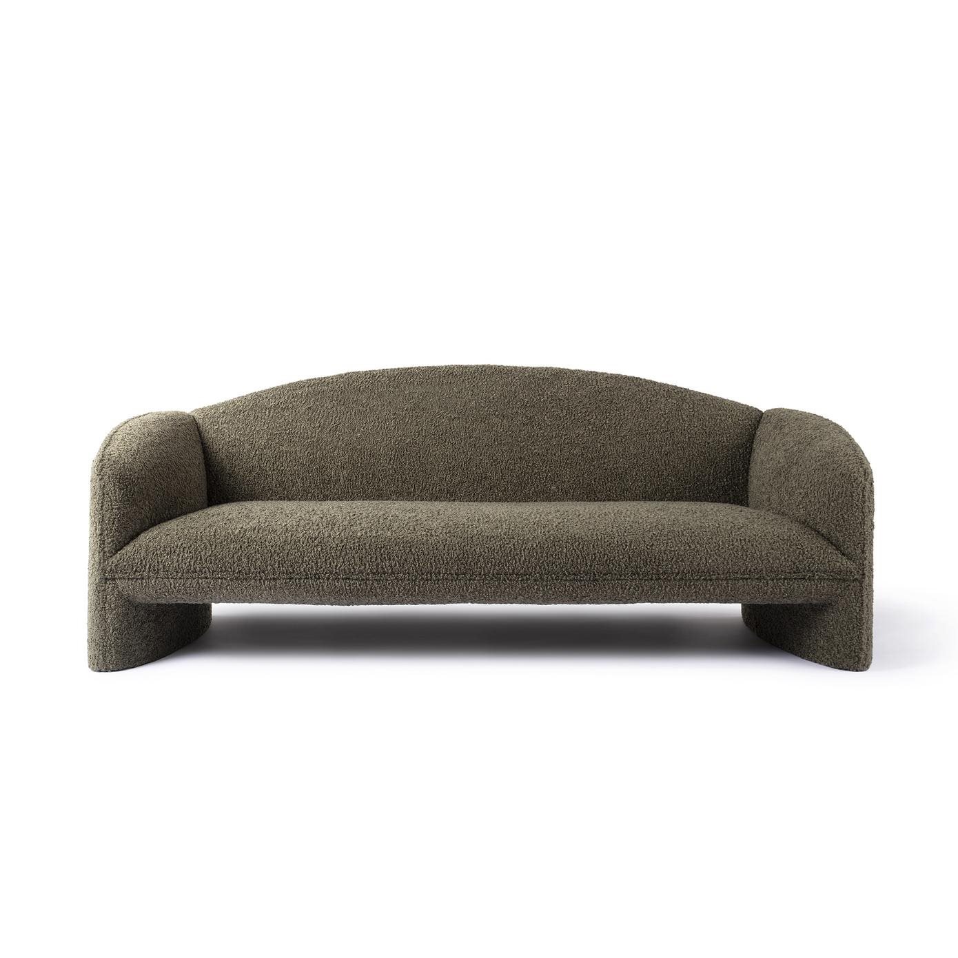 Nachii Sofa Bouclé Plush Moss