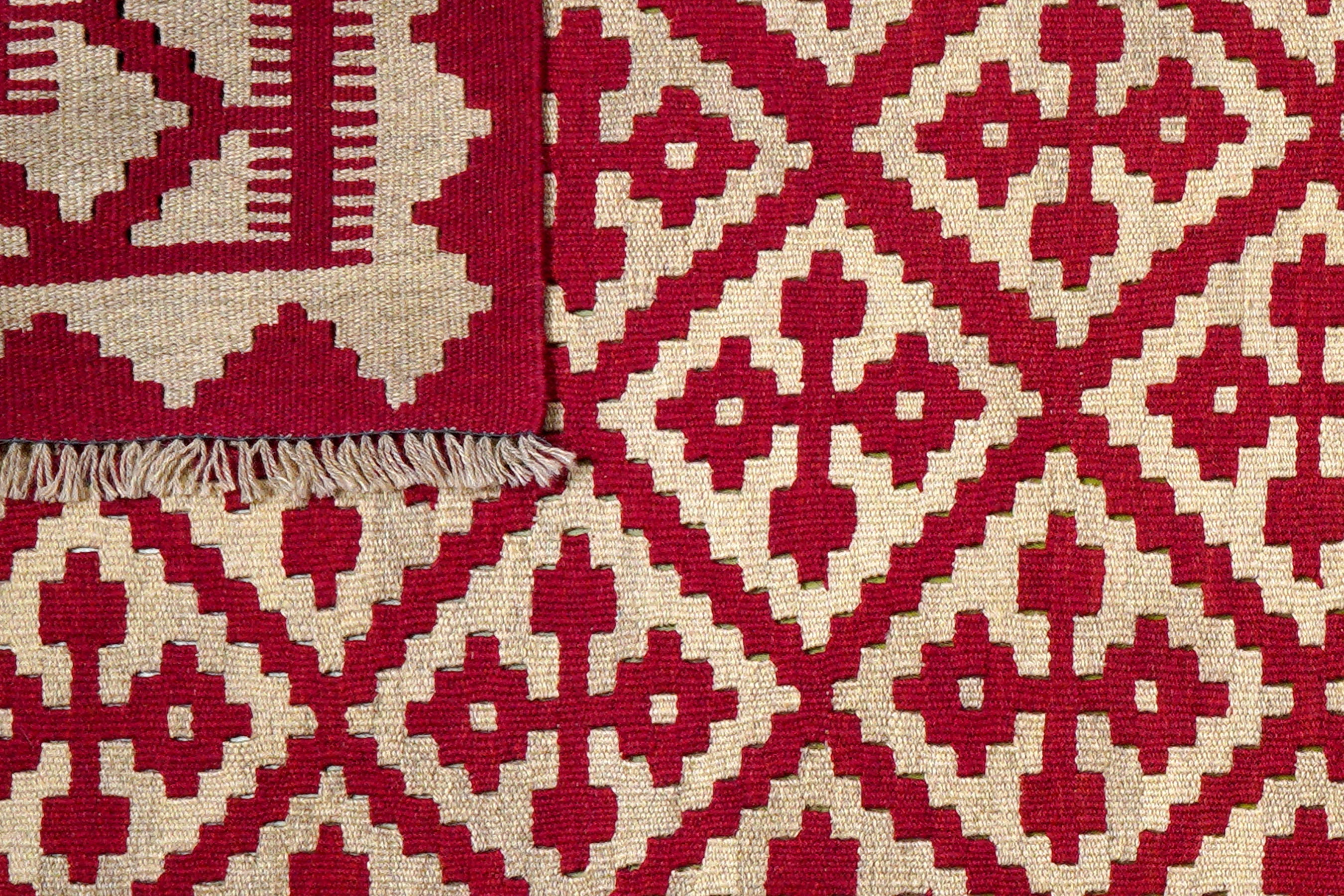 Kilim Gashgai Teppich Wolle Rot