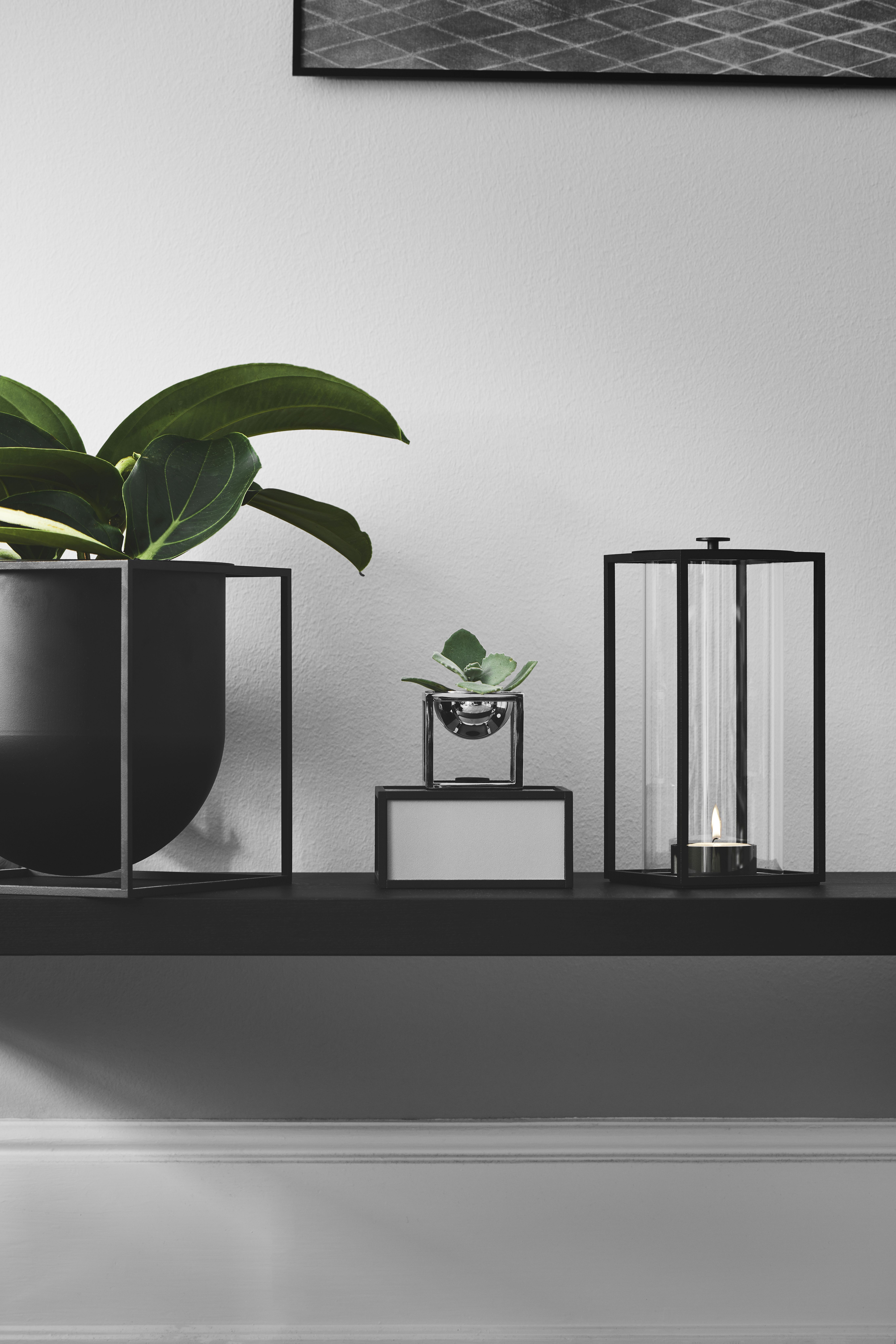 Kubus Bowl Mini Metall Schwarz