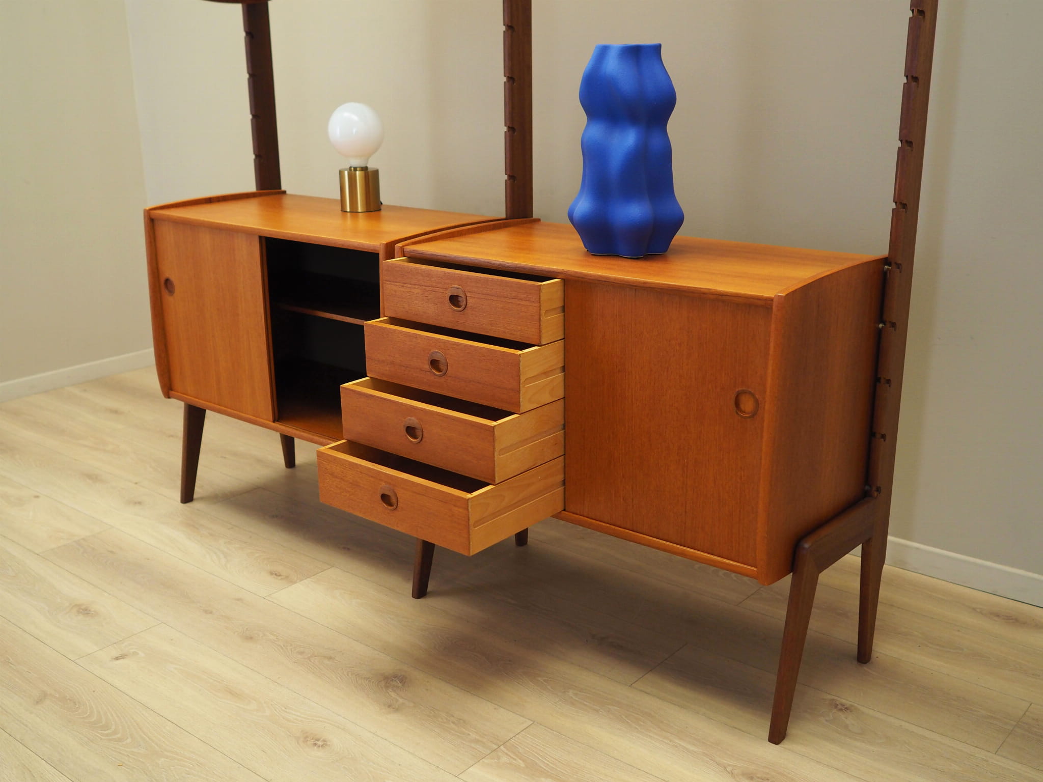 Ergo Regal-System Teakholz 1960er Jahre