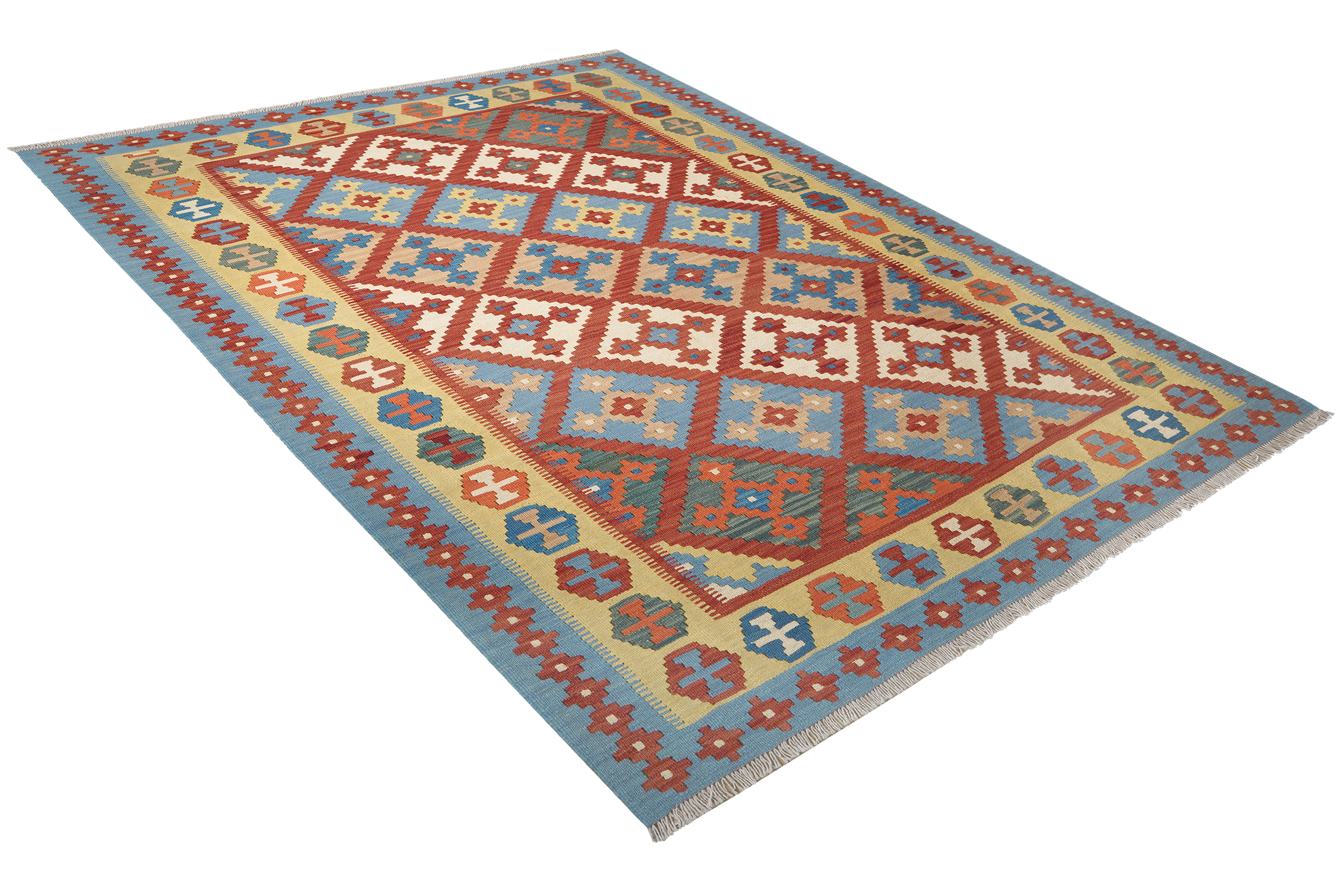 Kelim Gashgai Wool Multicolored