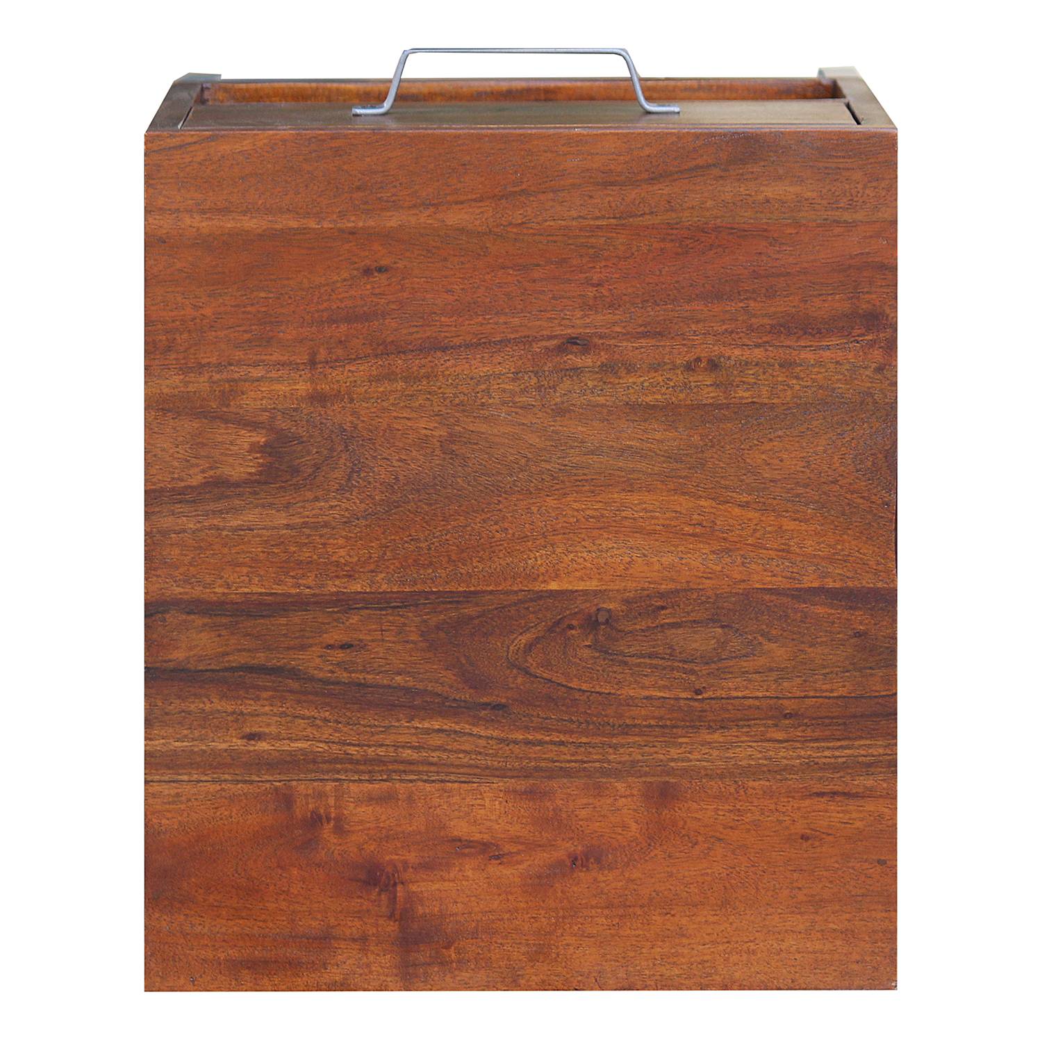 Kalviai Massive Nachtkommode Akazienholz Metall