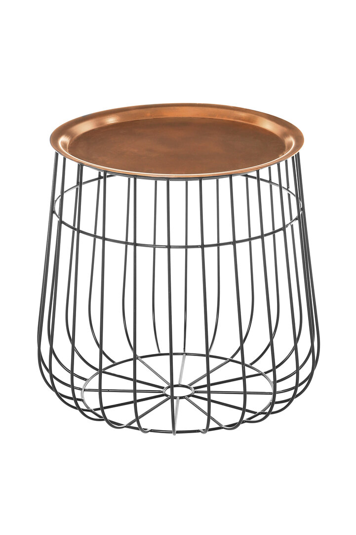 Templar Side Table Metal Copper Black