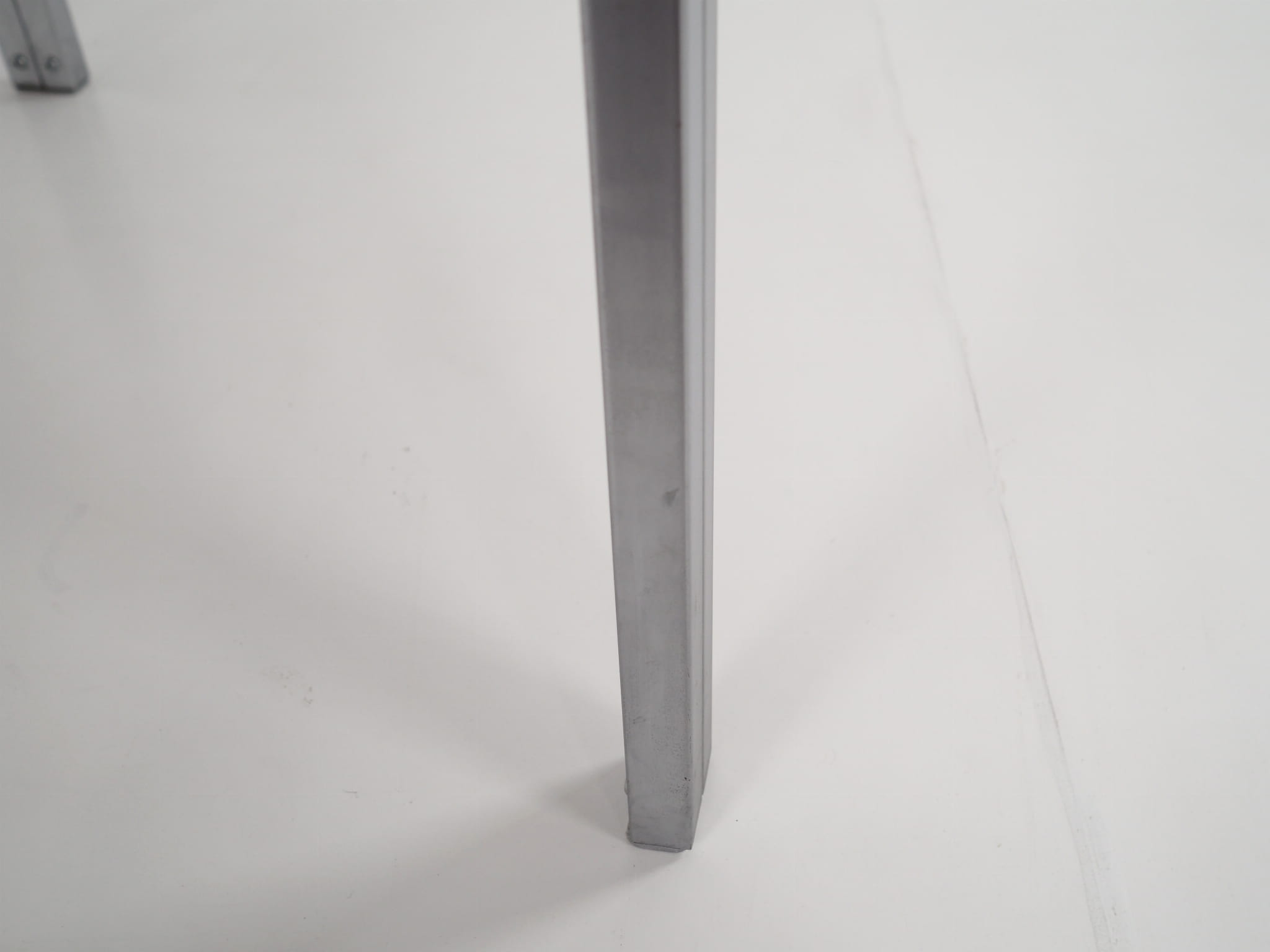 Vintage Table Aluminum Grey 1980s