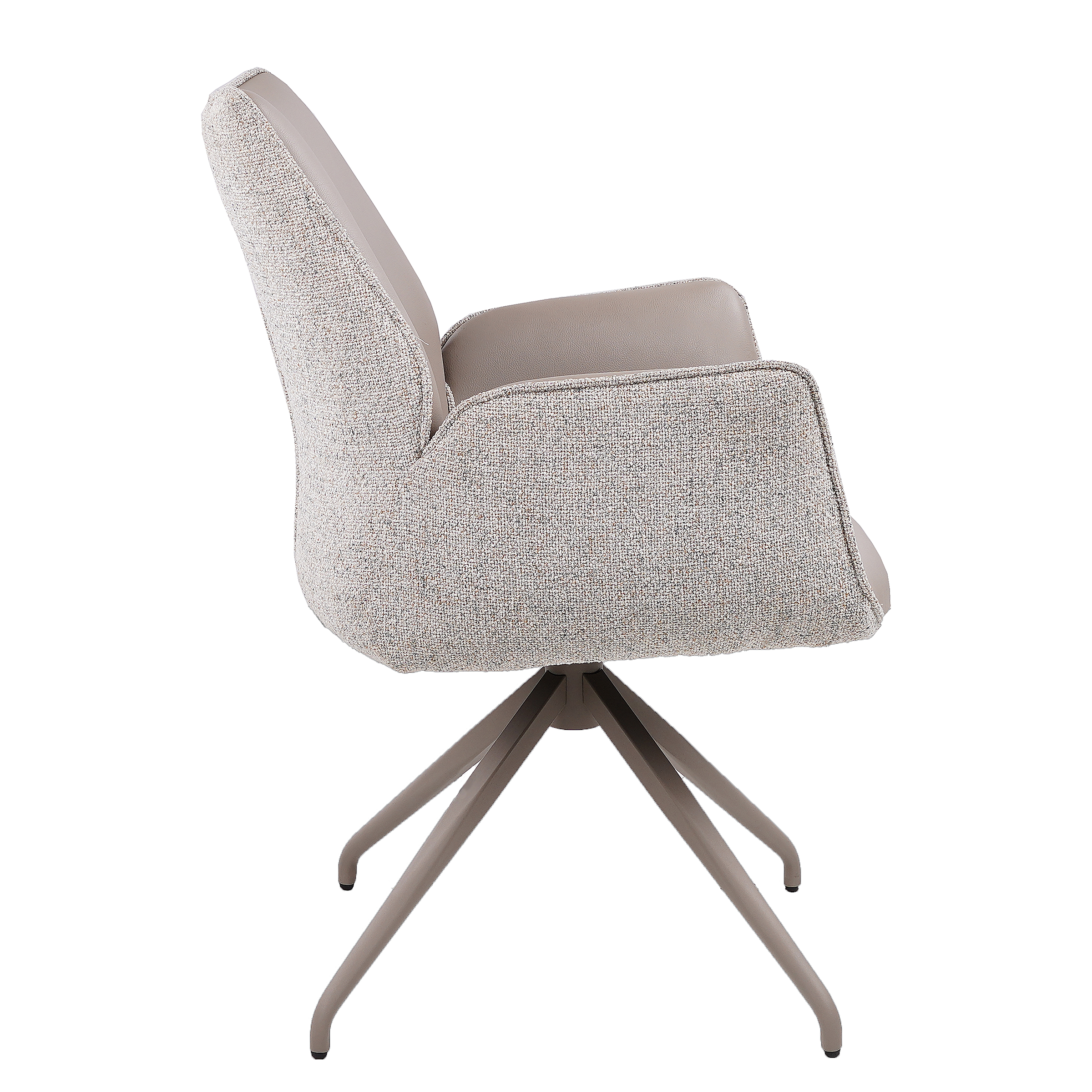 2x Armlehnenstuhl Kitono Grau Creme