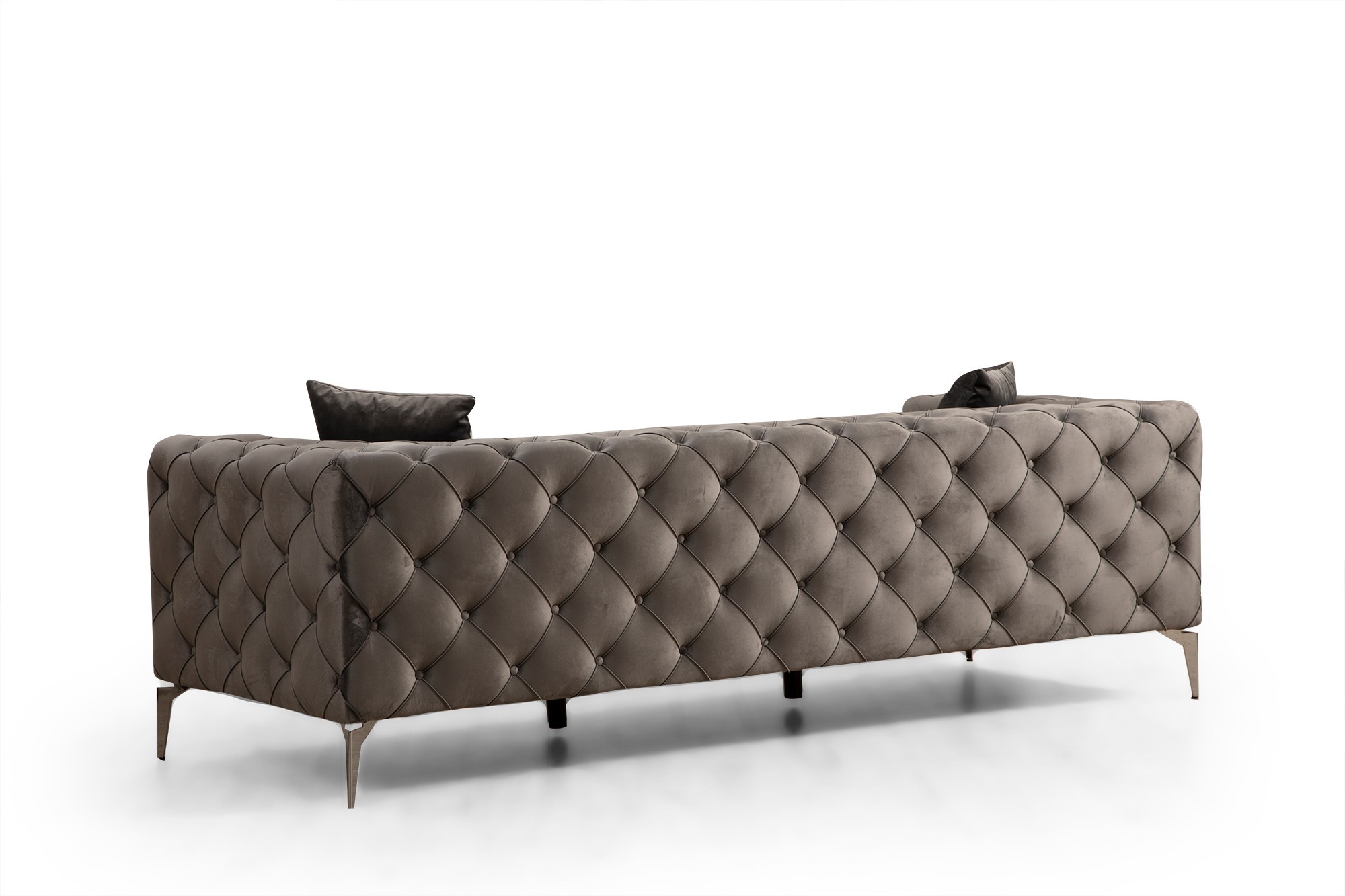 Sofa 3-Sitzer Textil Anthrazit