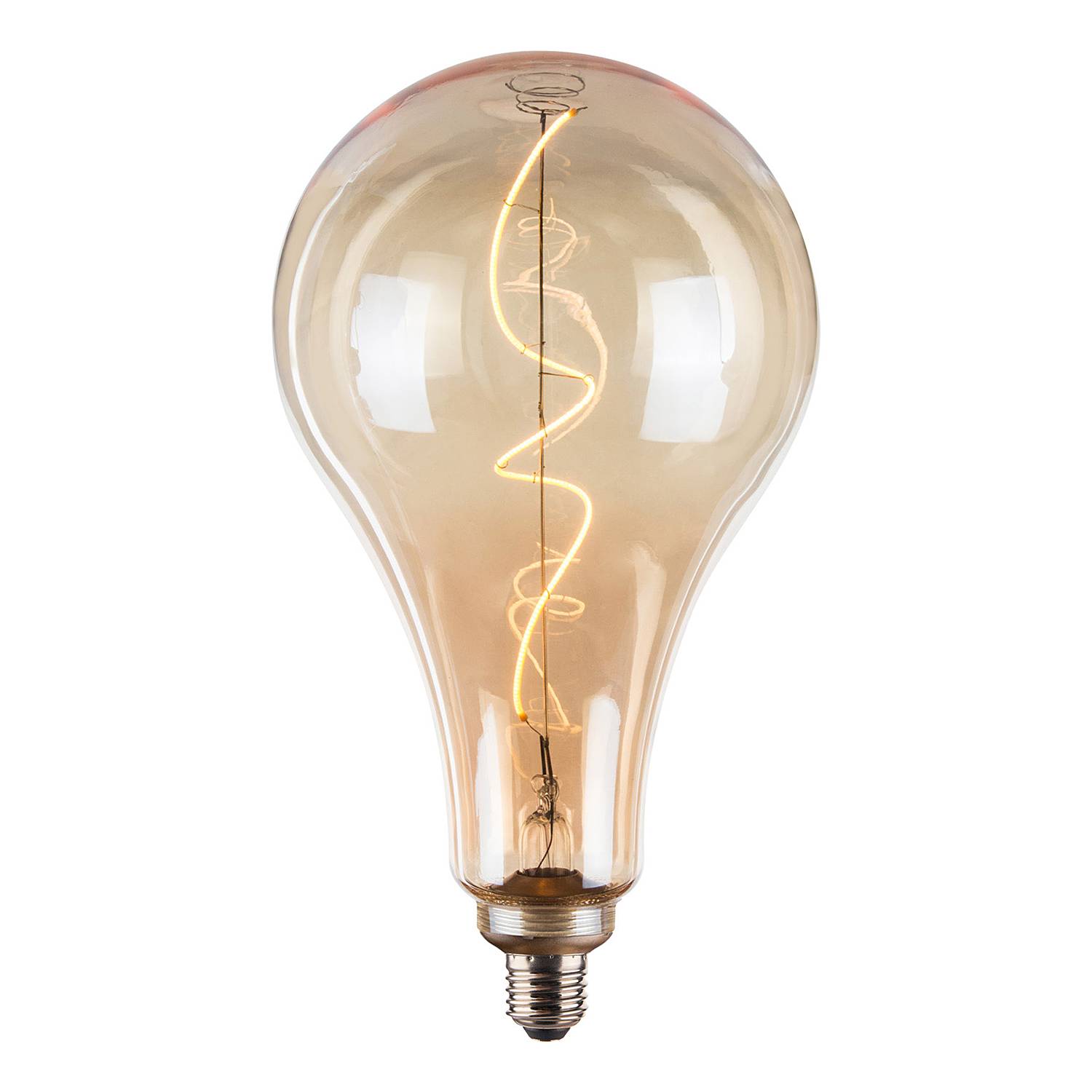 Leuchtmittel Pear Eisen / Glas Orange