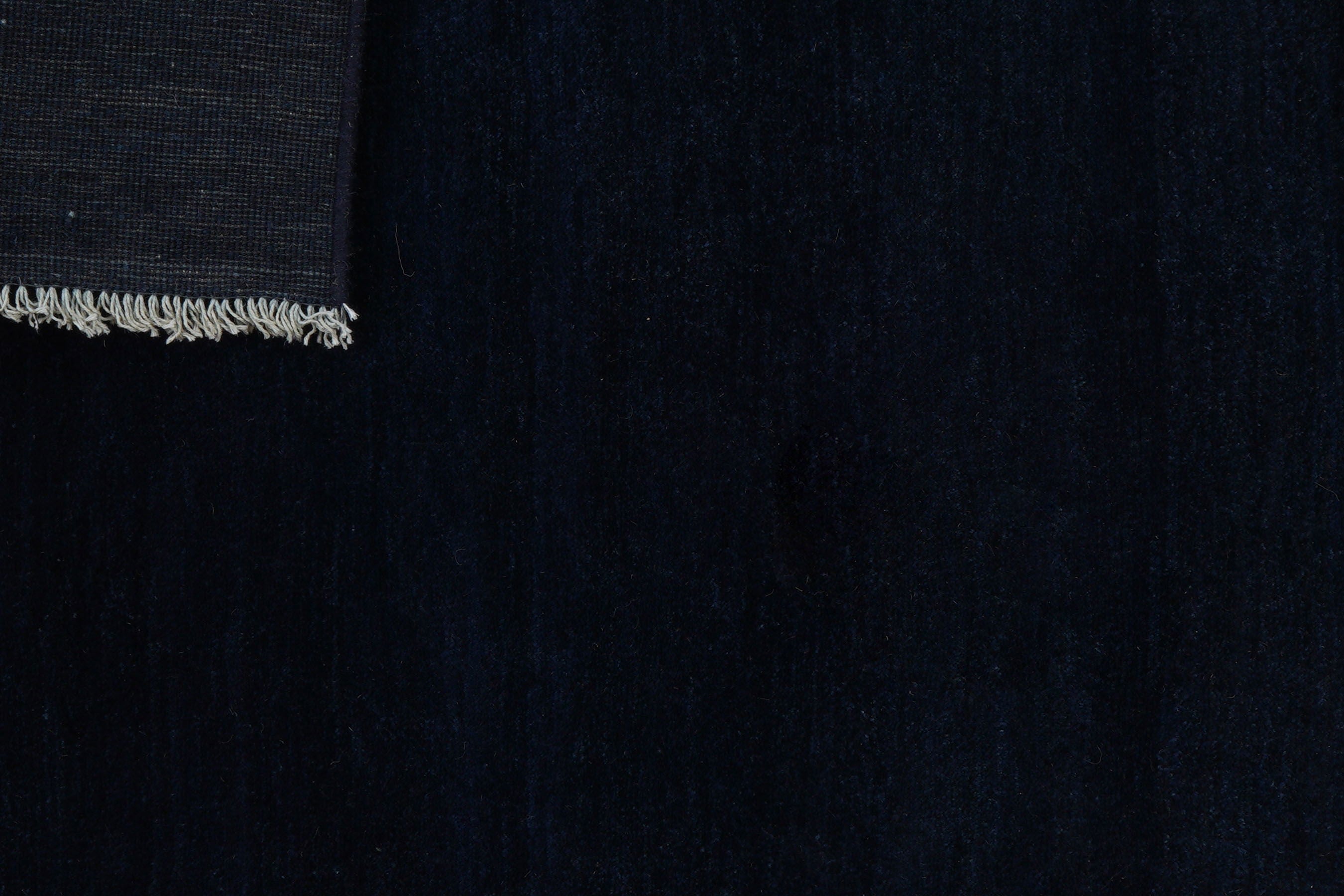 Gabbeh Teppich Wolle Blau