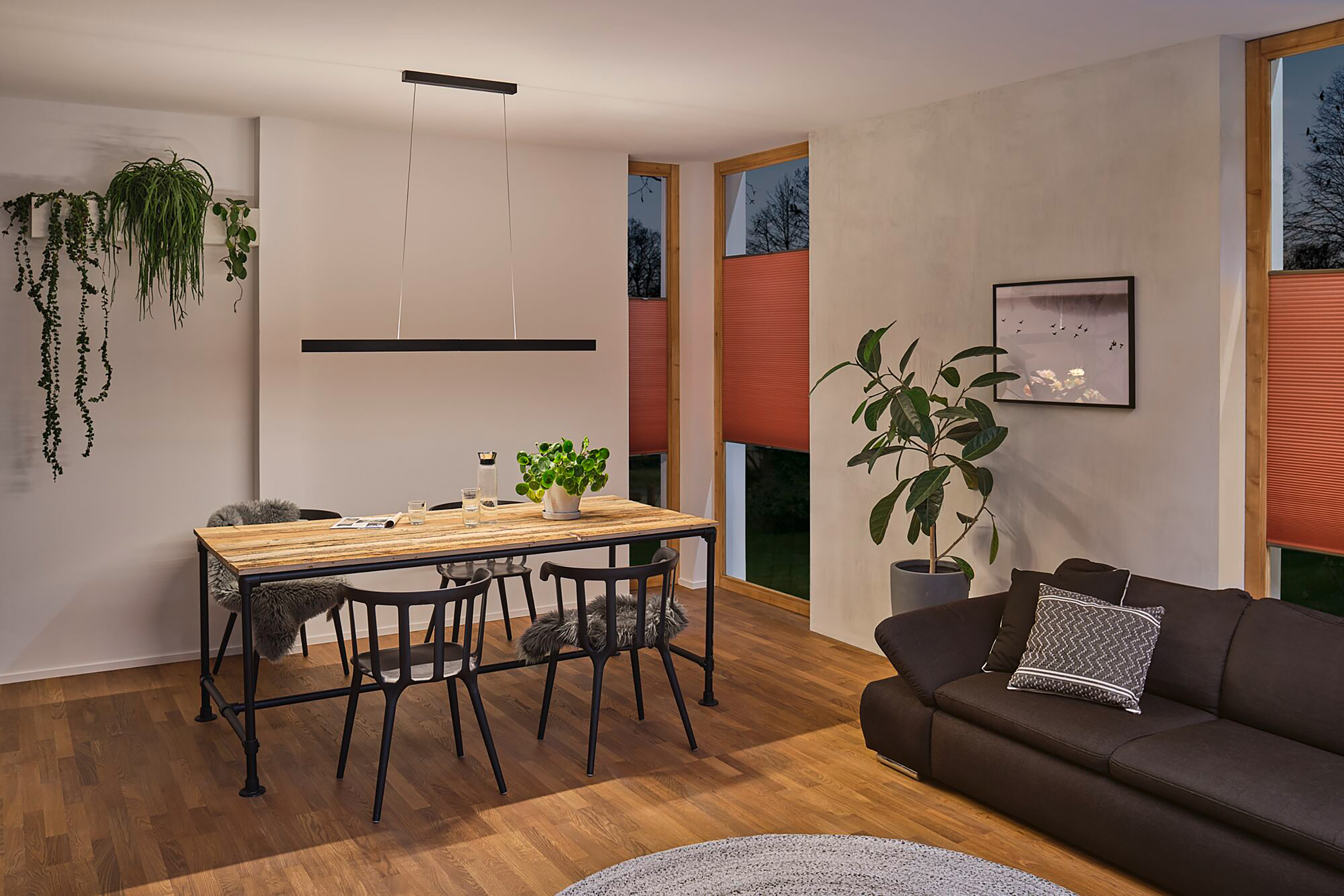 Aptare LED-Pendelleuchte Aluminium Schwarz