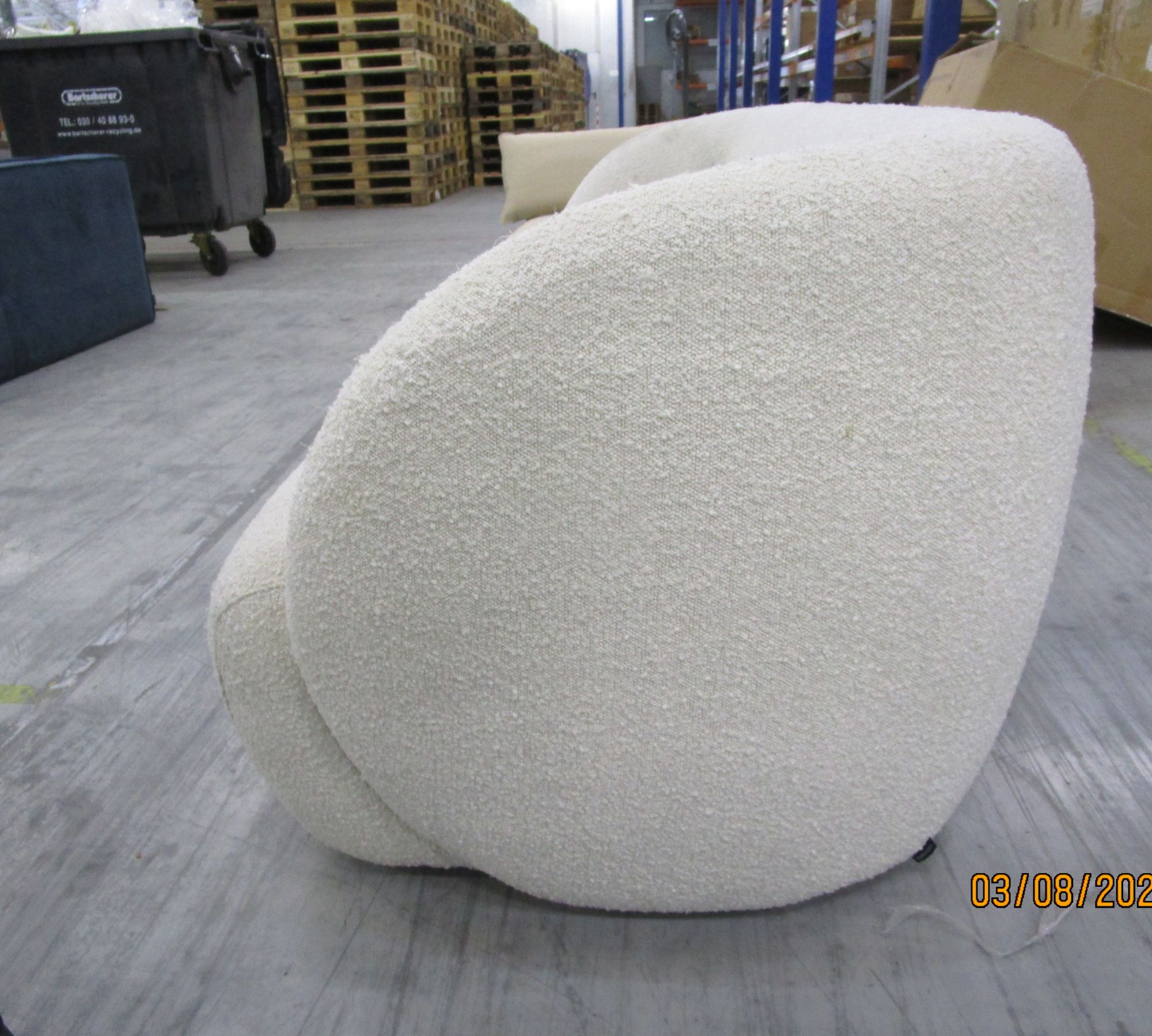 Design-Award-Winning Paula Sofa 3-Sitzer Maya Cream