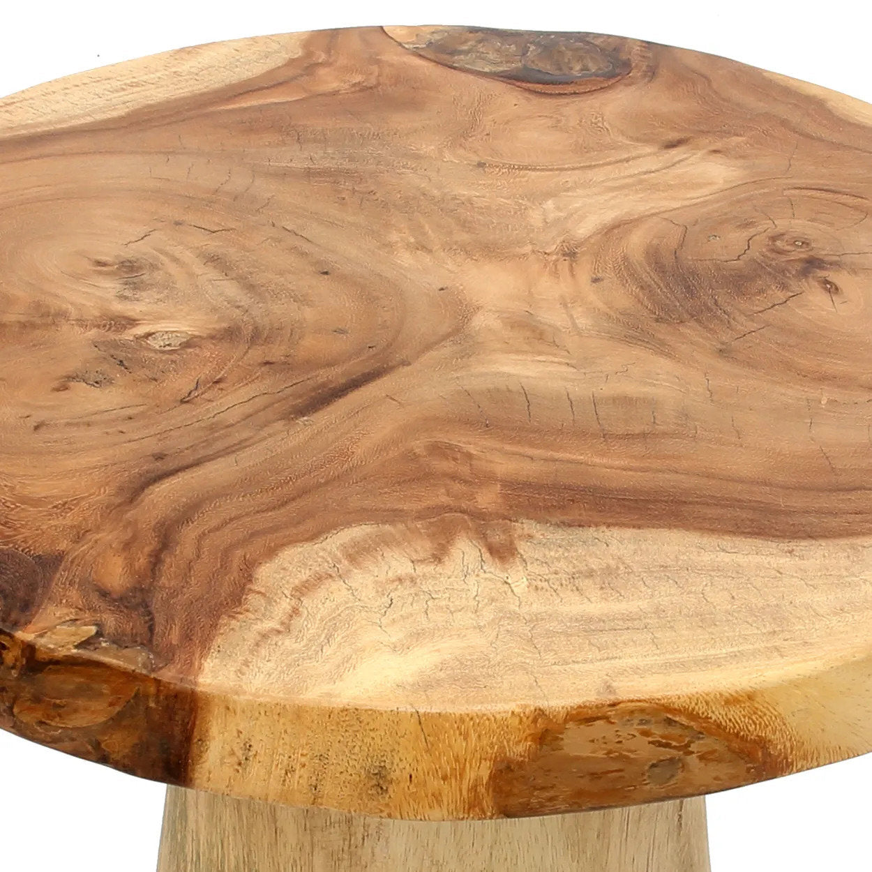 The Timber Conic Side Table Natural ø50cm