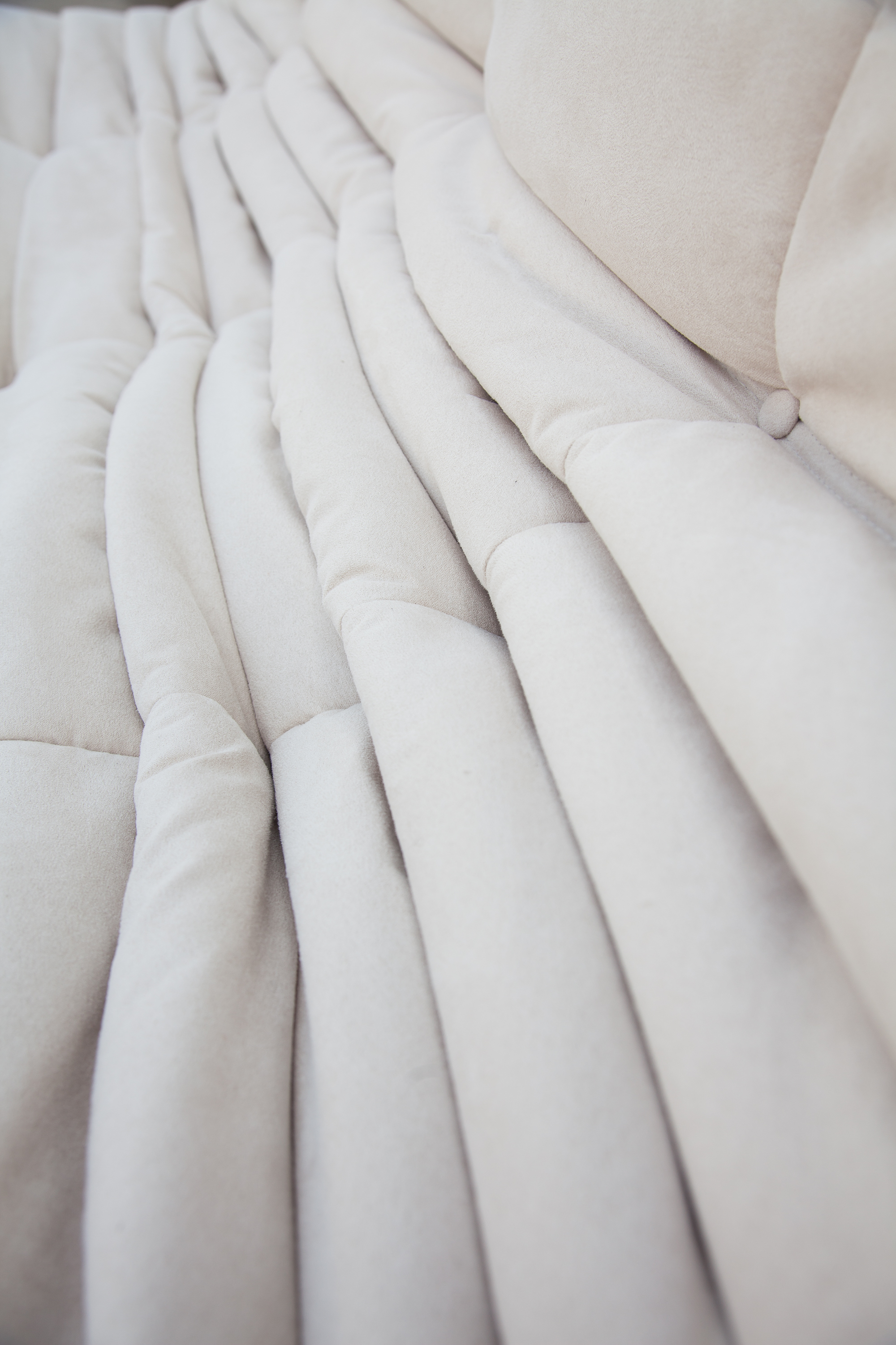 Togo Sessel und Ottoman Set Textil Off-White