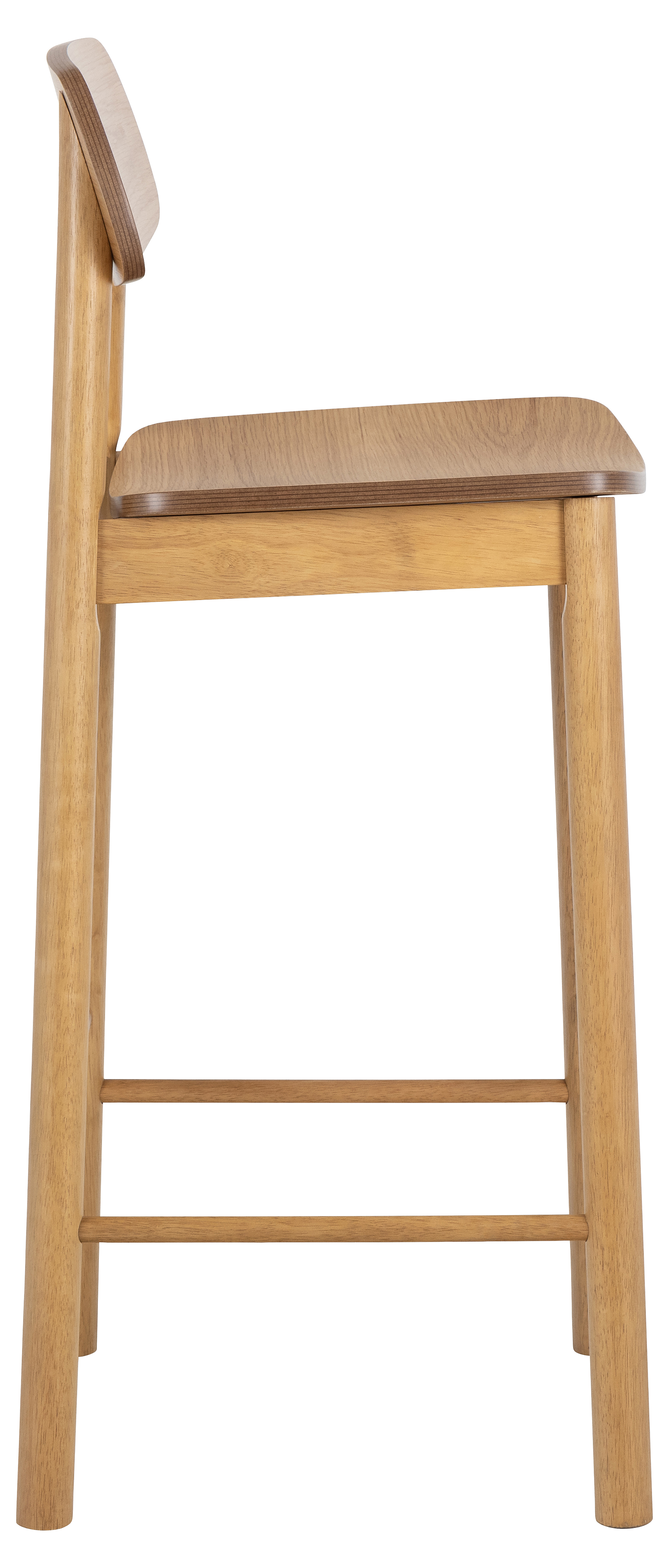Bar stool Anggai set of 2 solid wood