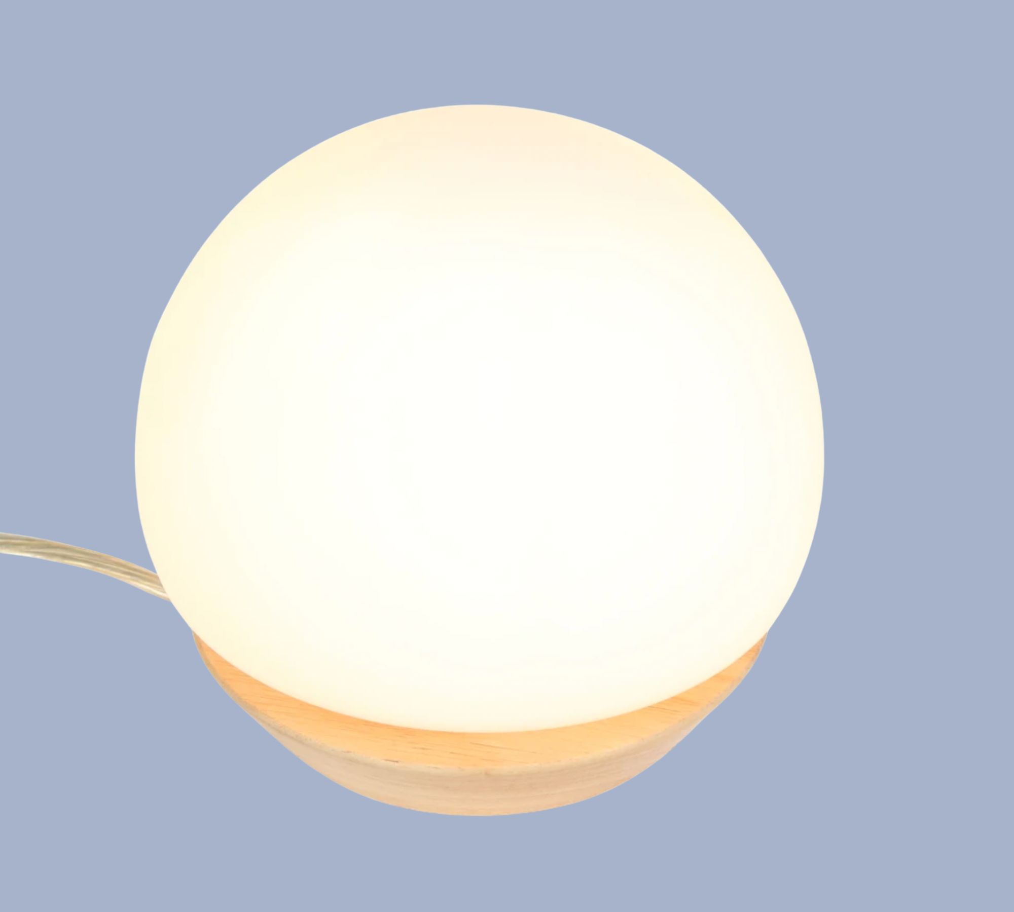 LED-Tischleuchte Milchglas mit integriertem Dimmer