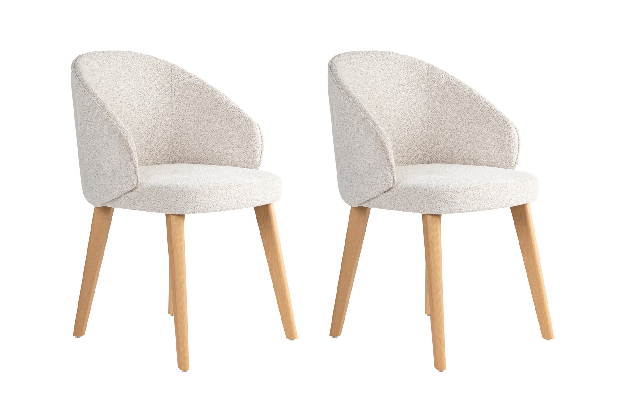 2x Bentley dining chair wood veneer White