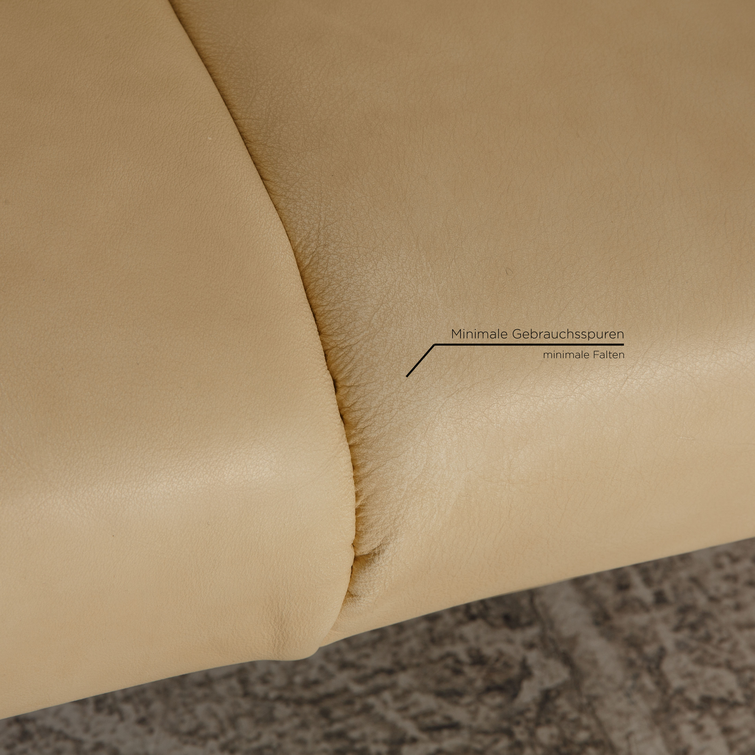 Variomed Sofa 3-Sitzer Leder Creme