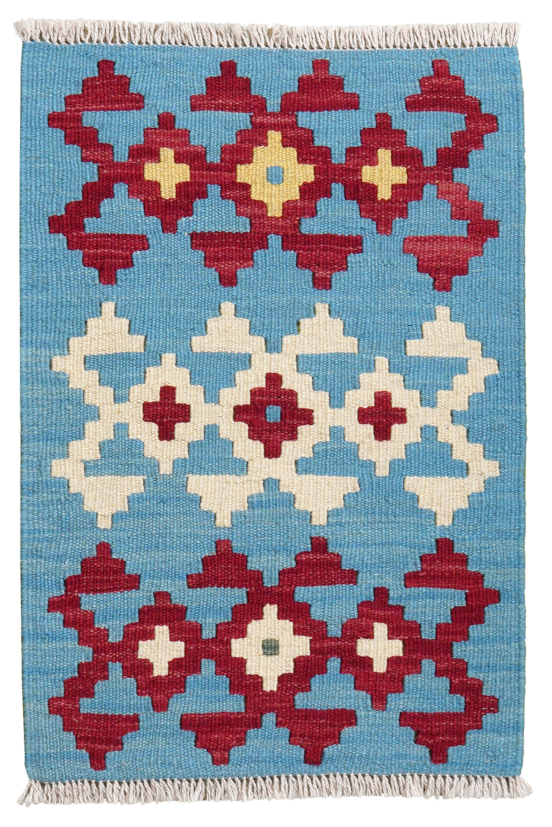 Kilim Gashgai Teppich Wolle Blau
