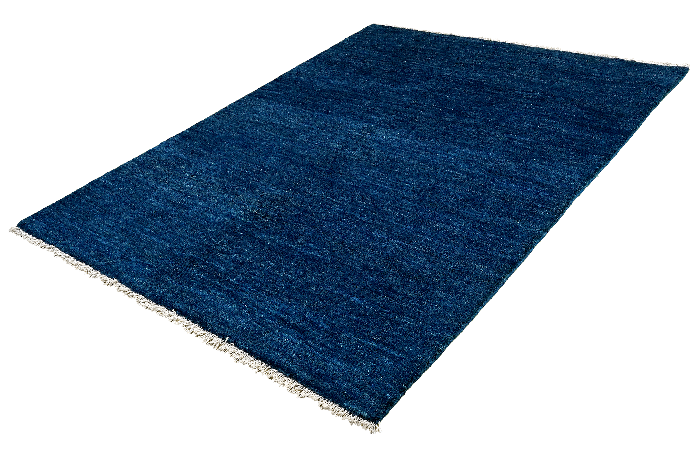 Gabbeh Teppich Wolle Blau