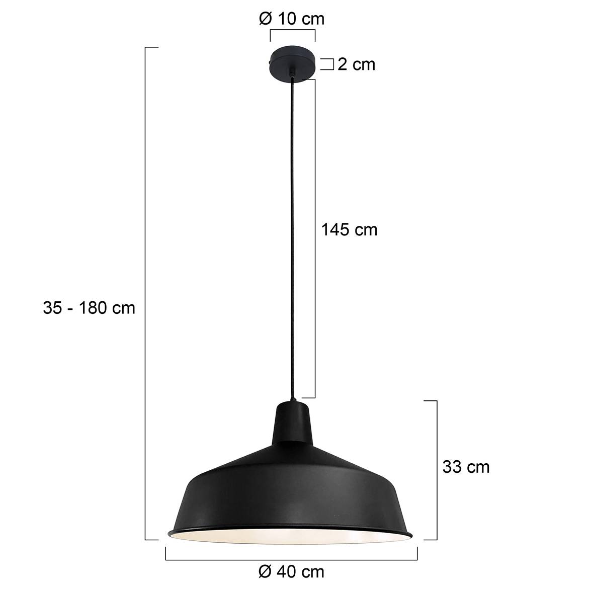 Blackmoon Pendelleuchte Aluminium 1-flammig