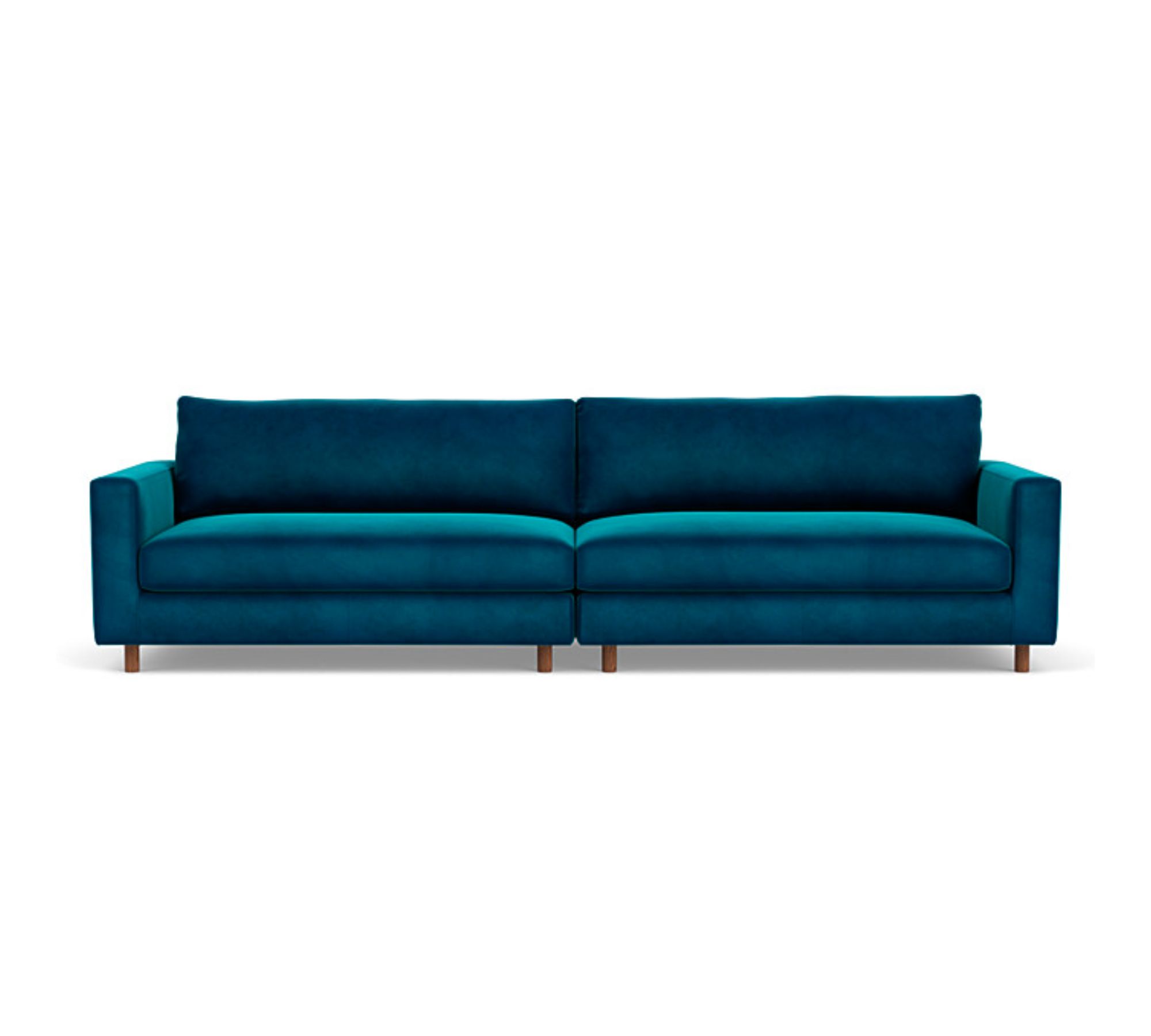 Douglas Sofa 4-Sitzer Velour Lux Petro