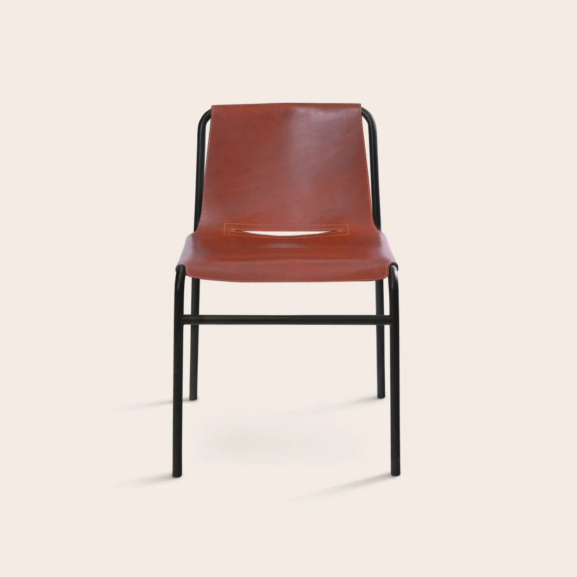 September Dining chair Leather Cognac