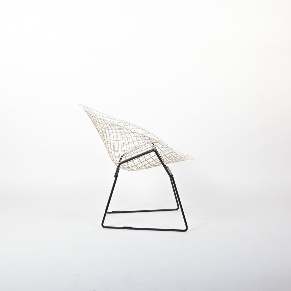 Bertoia Diamond Chair Stahl Weiß