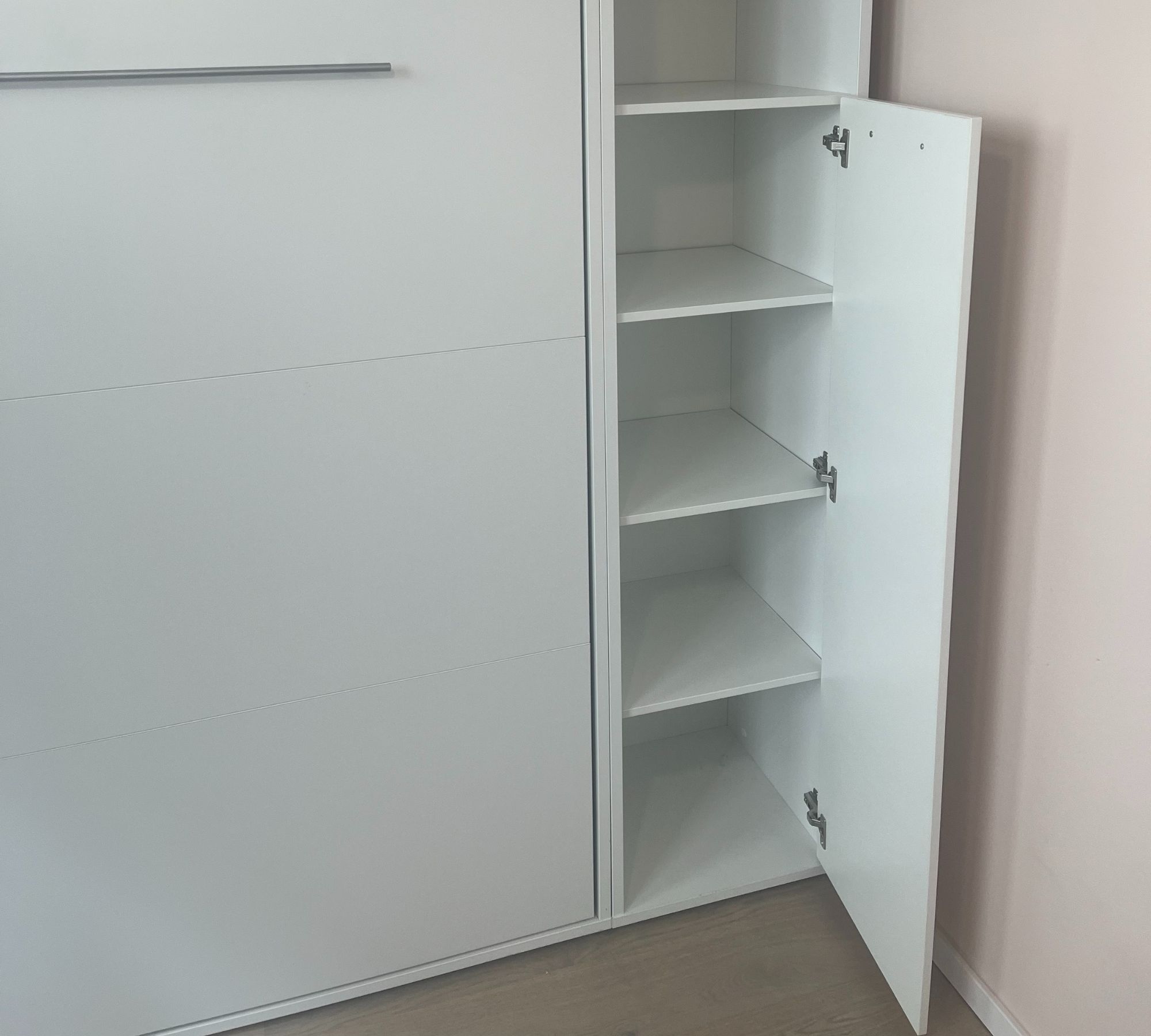Schrankbett Holz Weiß 