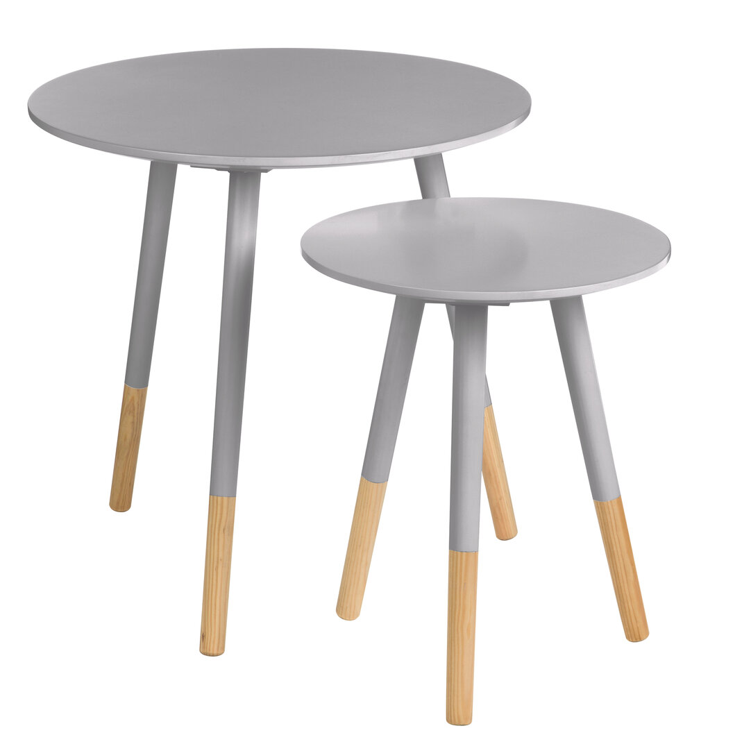 2x Viborg Beistelltisch Grau