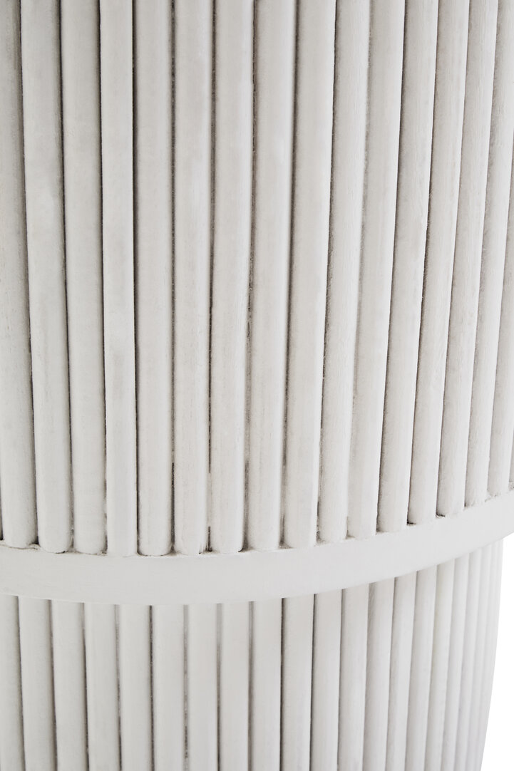 Walsa Beistelltisch Mangoholz Weiß