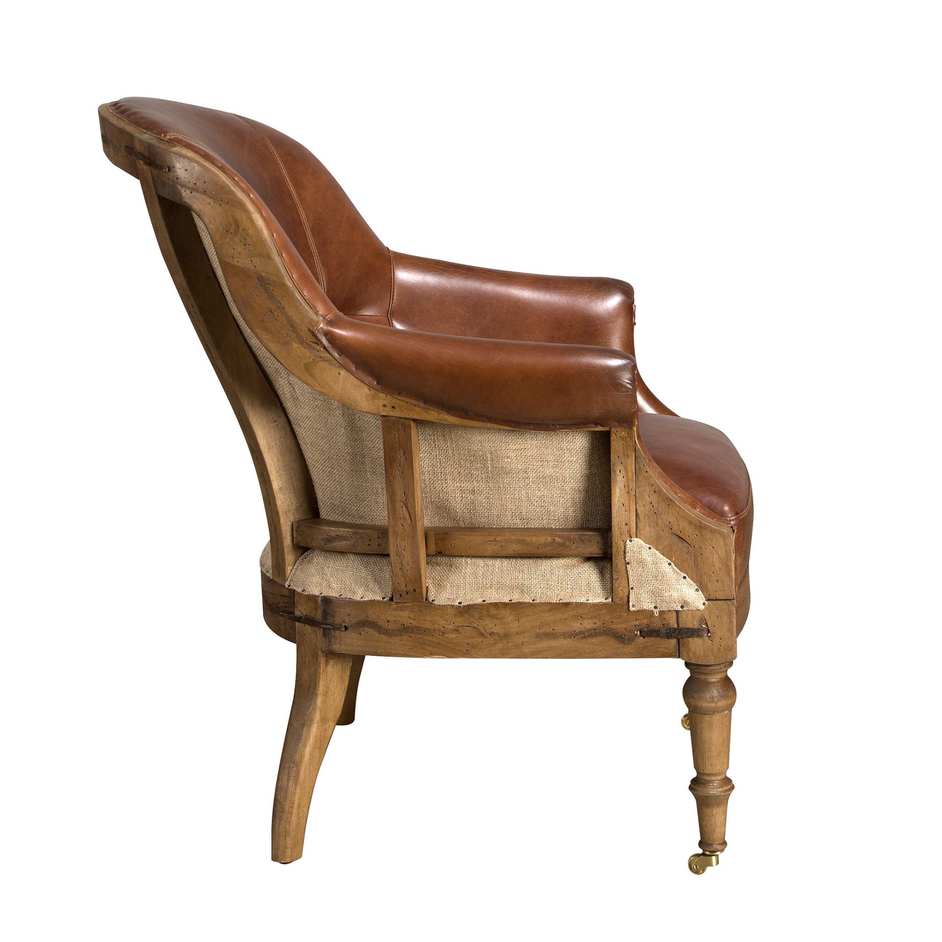 Sessel Leder Cognacbraun