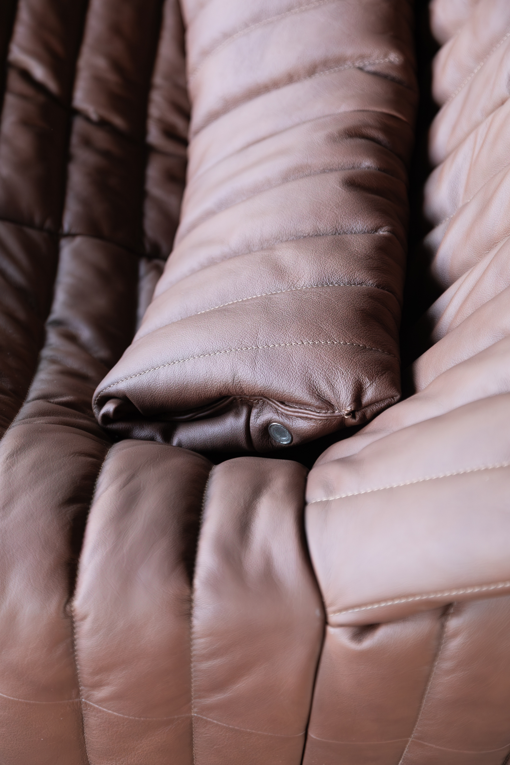 Sandra Sofa 2-Sitzer Glattleder Folk Brown