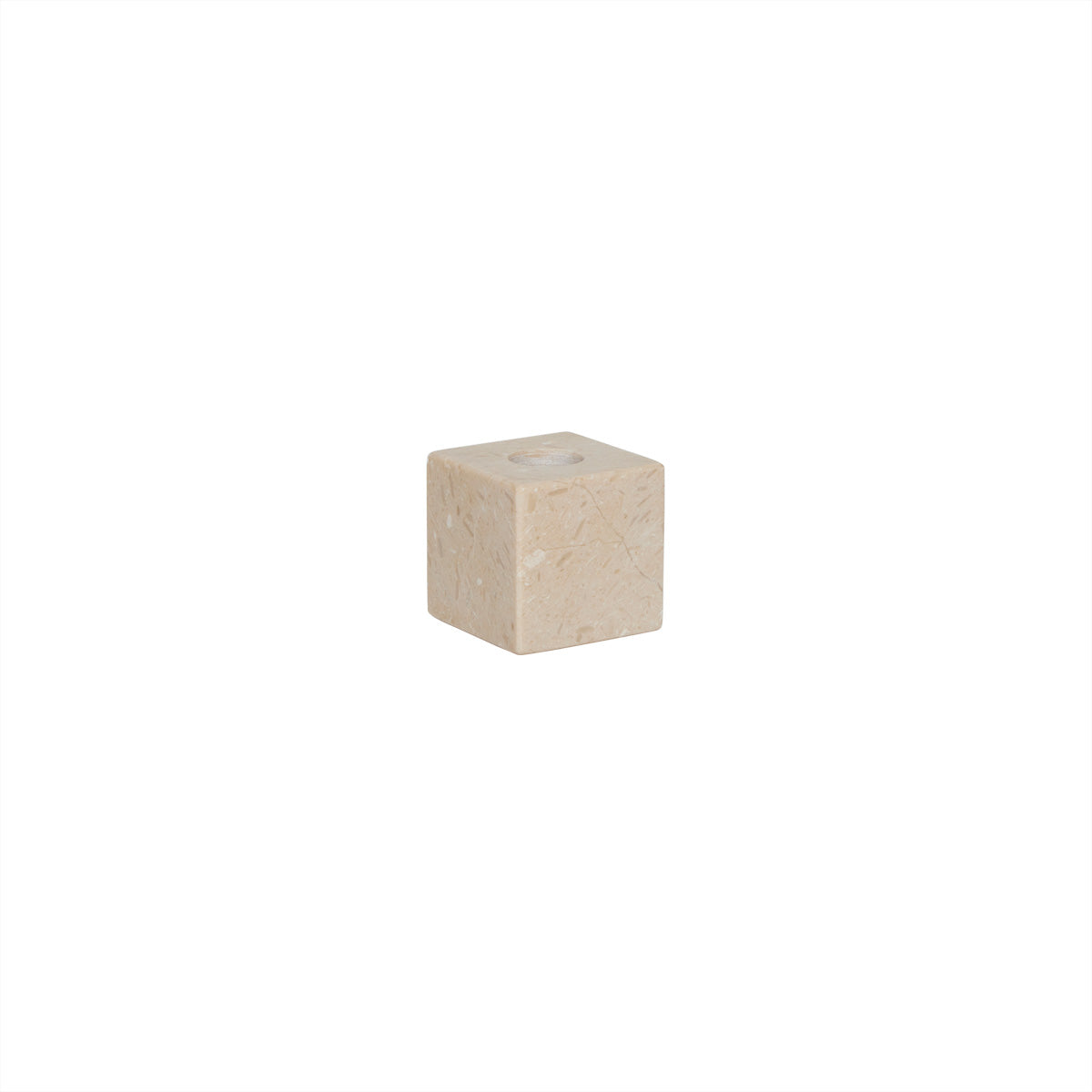 Savi Square Kerzenhalter Marmor Creme