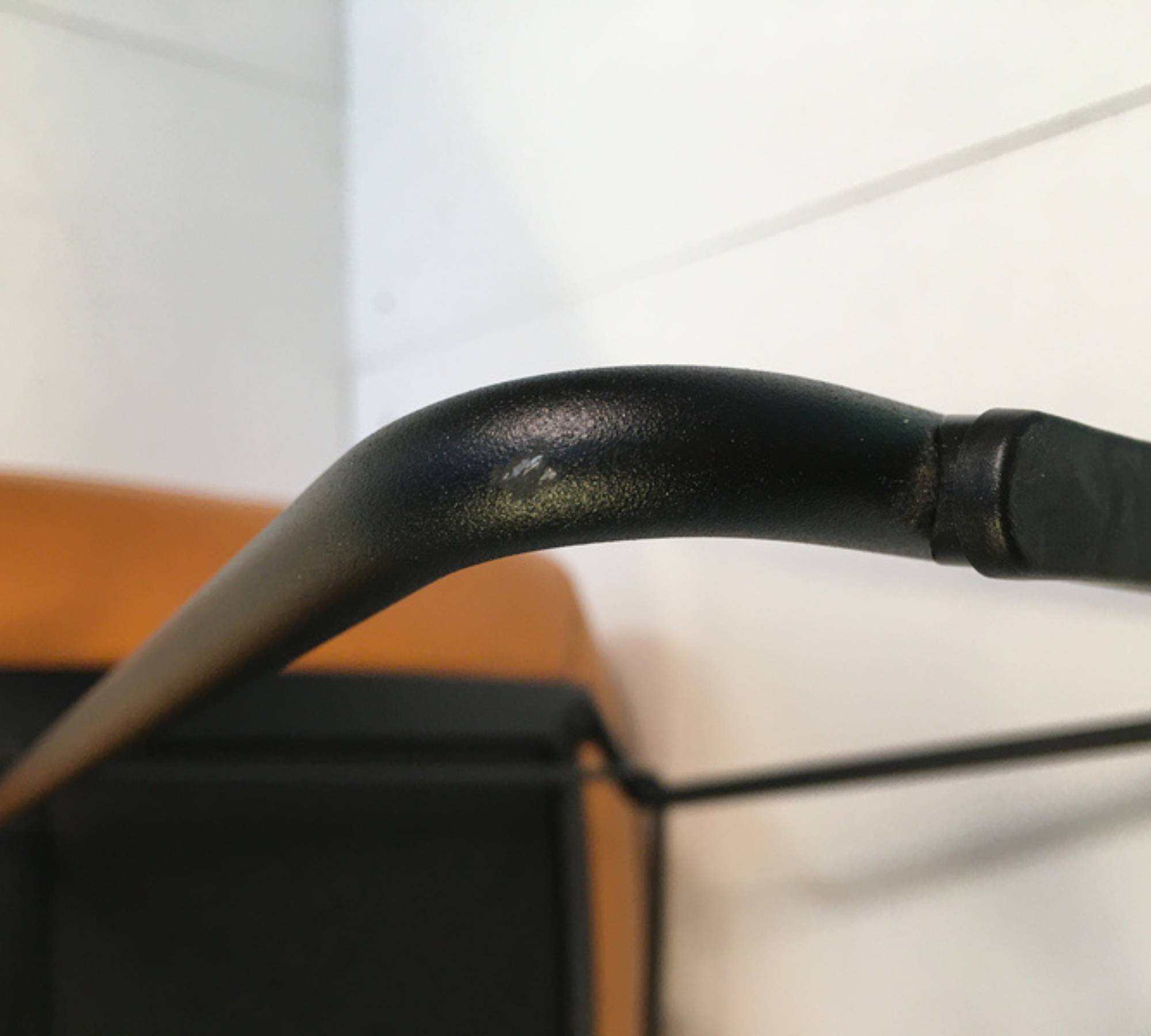 Leya Stuhl Leder Metall Braun