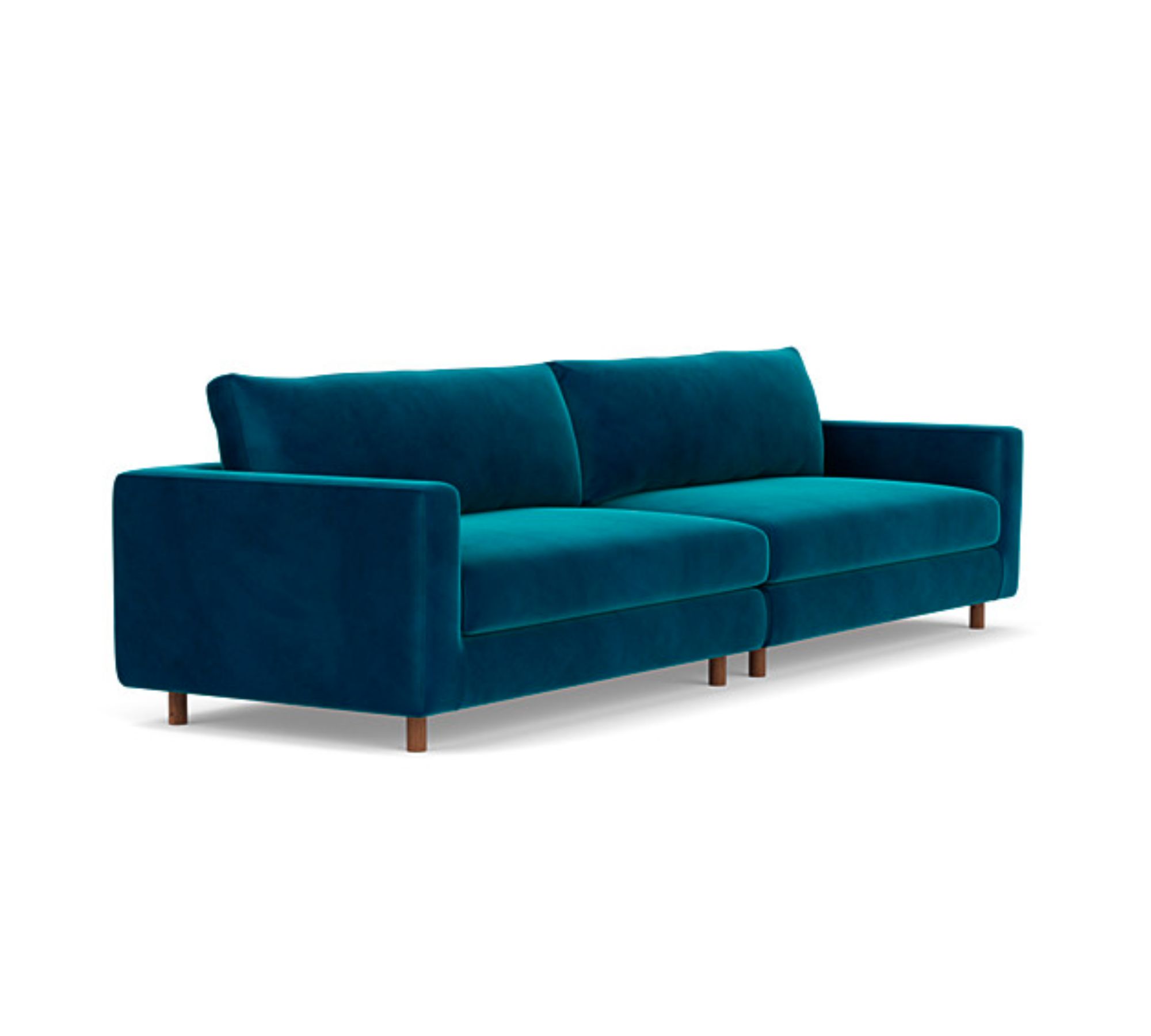 Douglas Sofa 4-Sitzer Velour Lux Petro