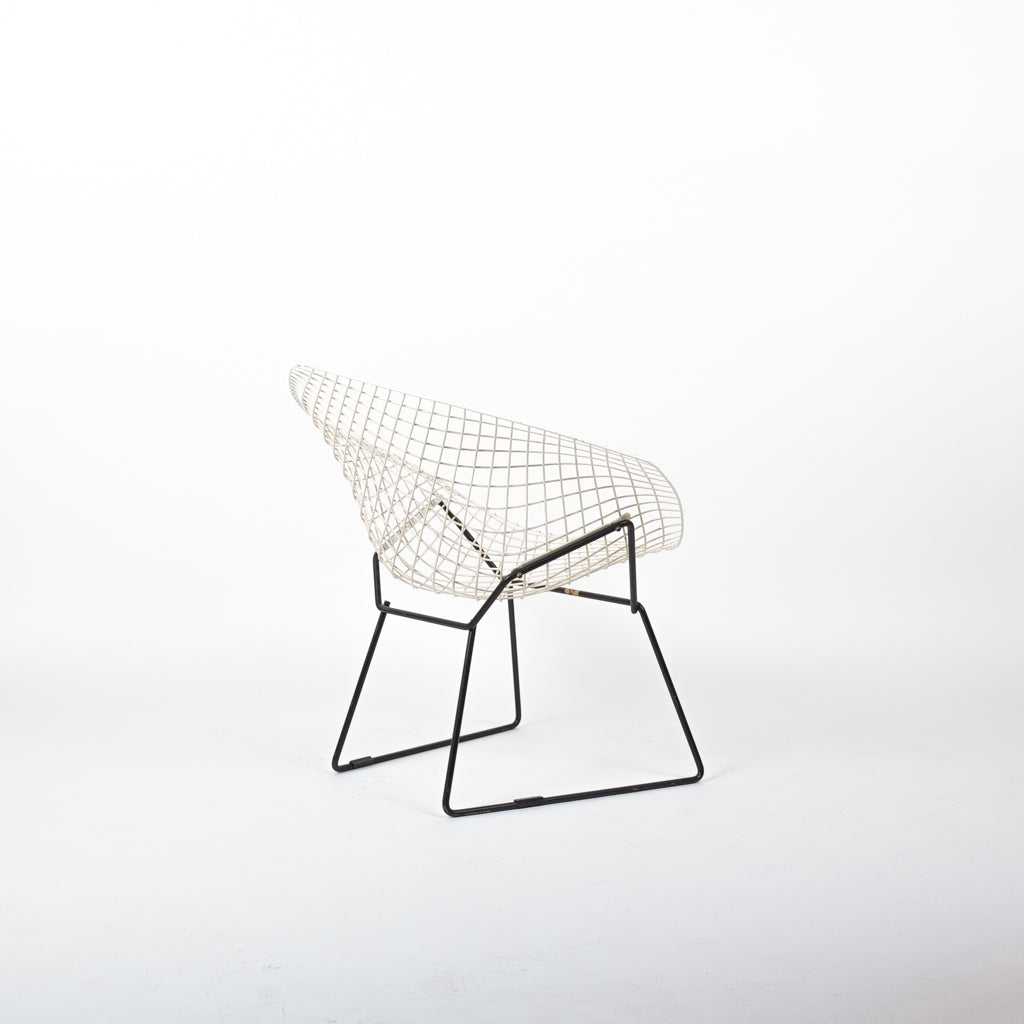 Bertoia Diamond Chair Stahl Weiß