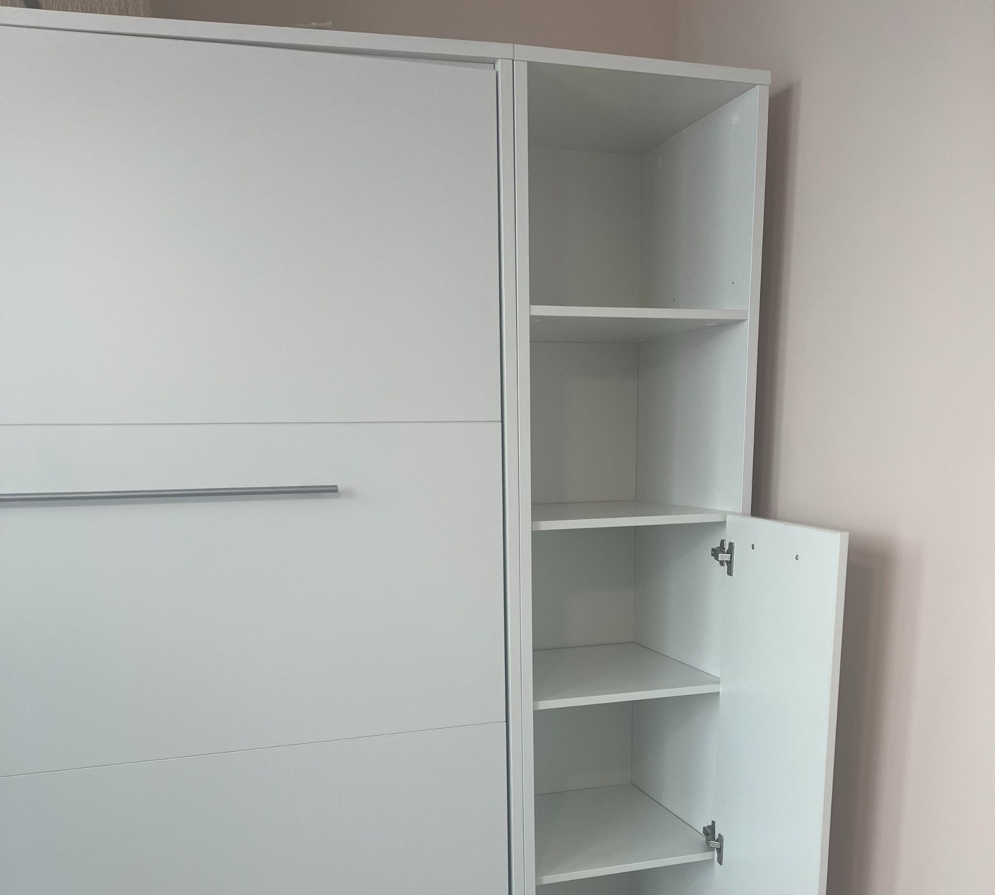 Schrankbett Holz Weiß 