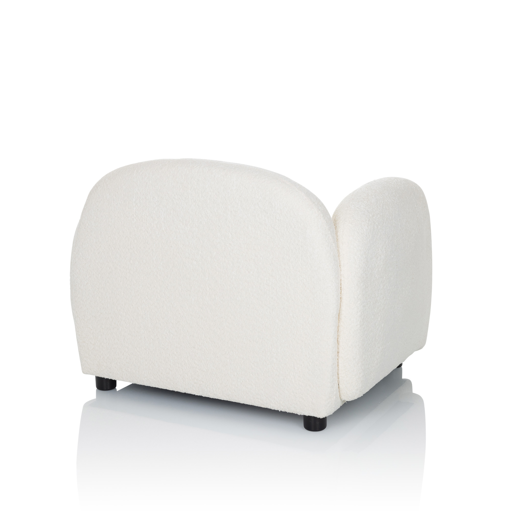 VERDUNA Chair Teddy fabric White
