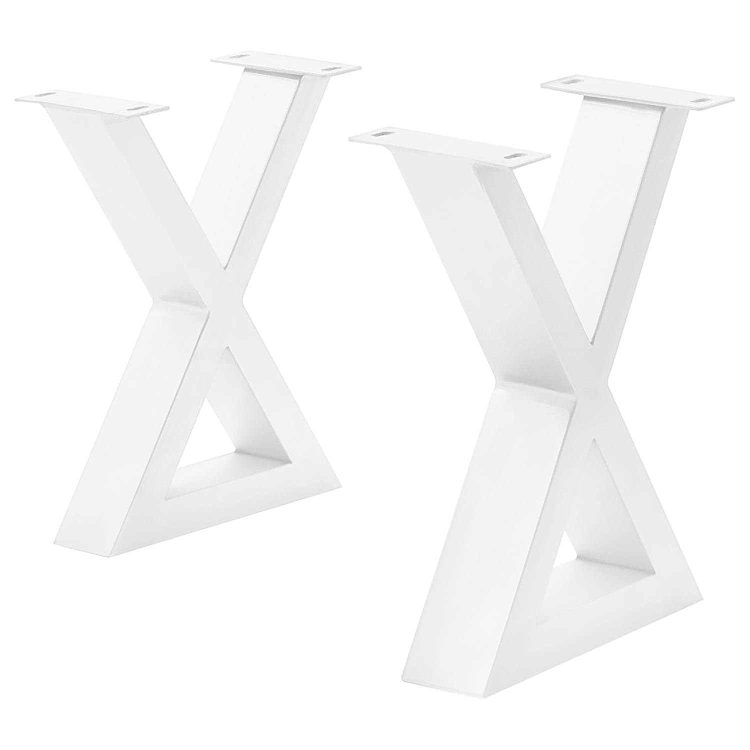 Bankgestell KAPRA X-Form Eisen Weiß