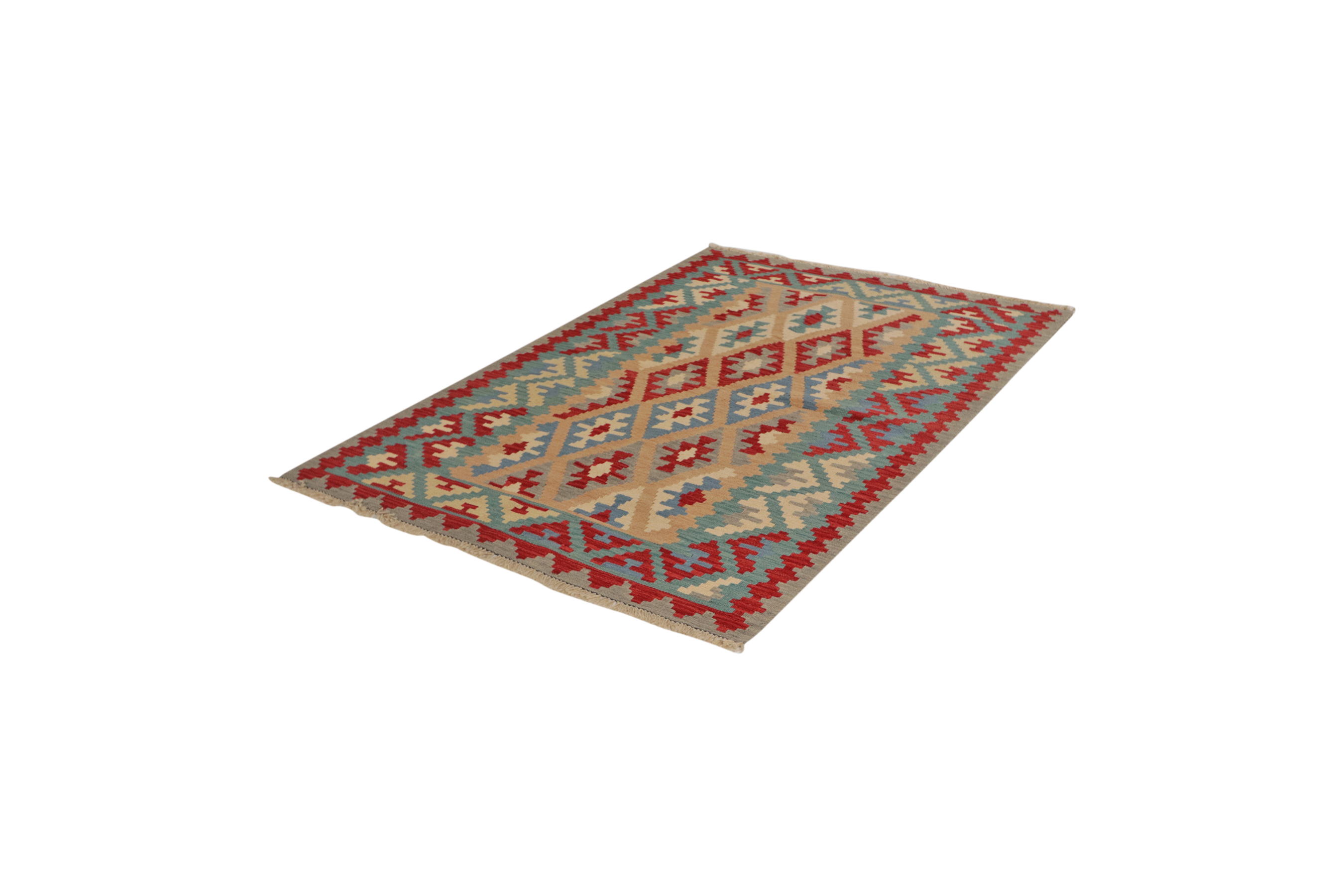 Kelim Gashgai Teppich Wolle Braun