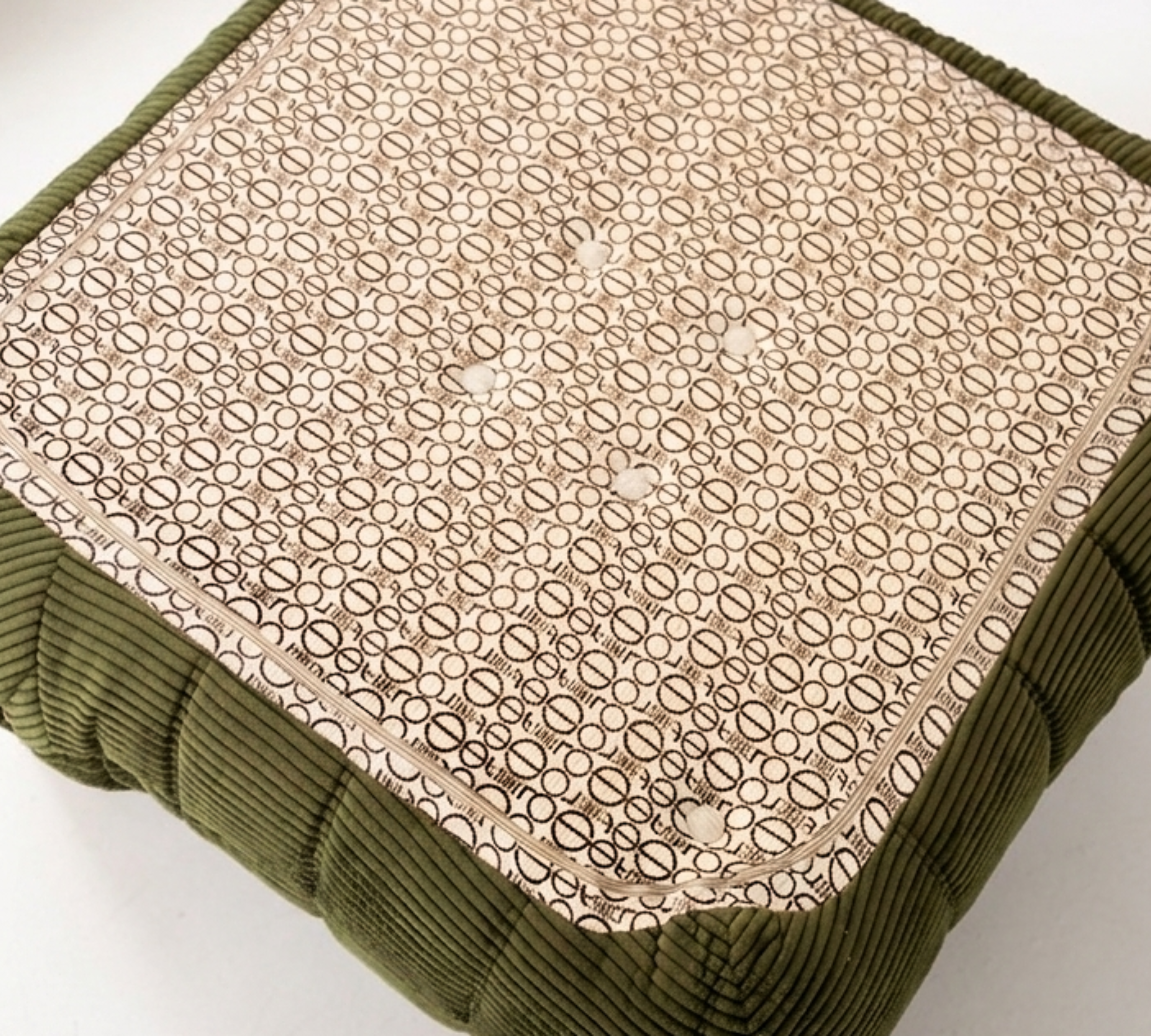 Togo Sofa 3-Sitzer Cord Lodengrün