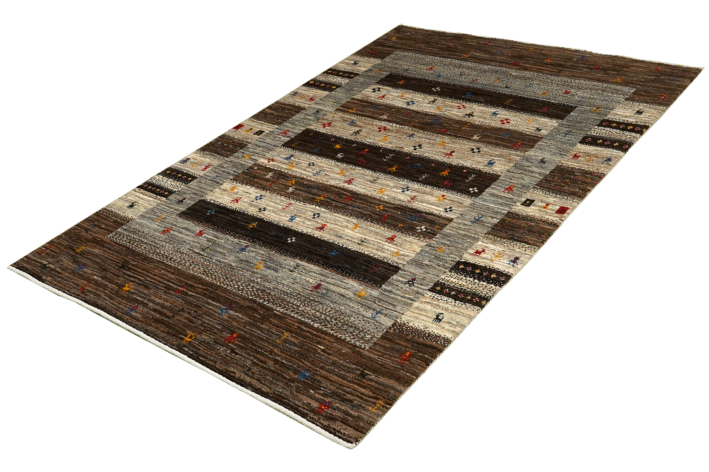 Rizbaf Gabbeh Carpet Wool Multicolor