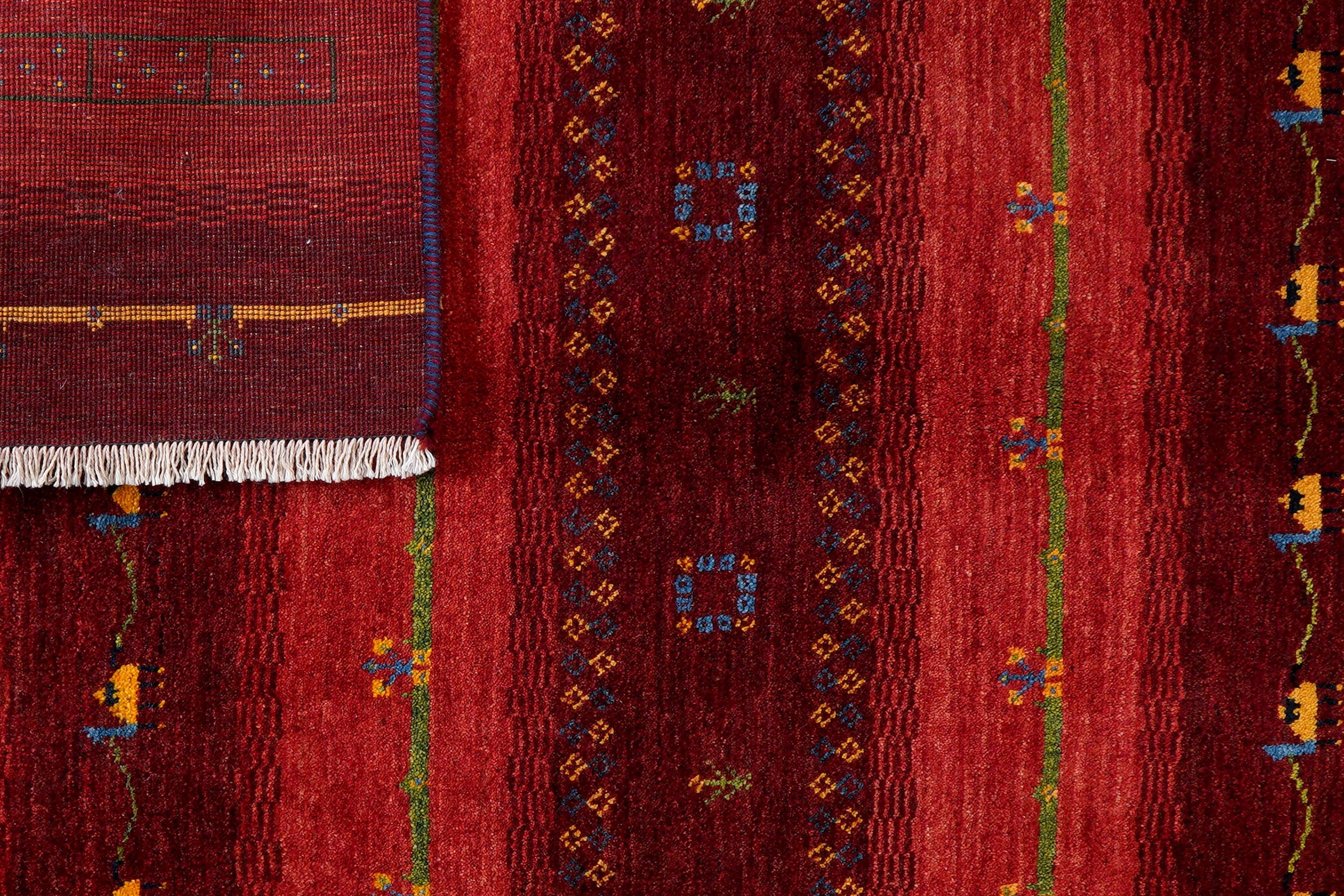 Rizbaf Gabbeh-Teppich Wolle Mehrfarbig