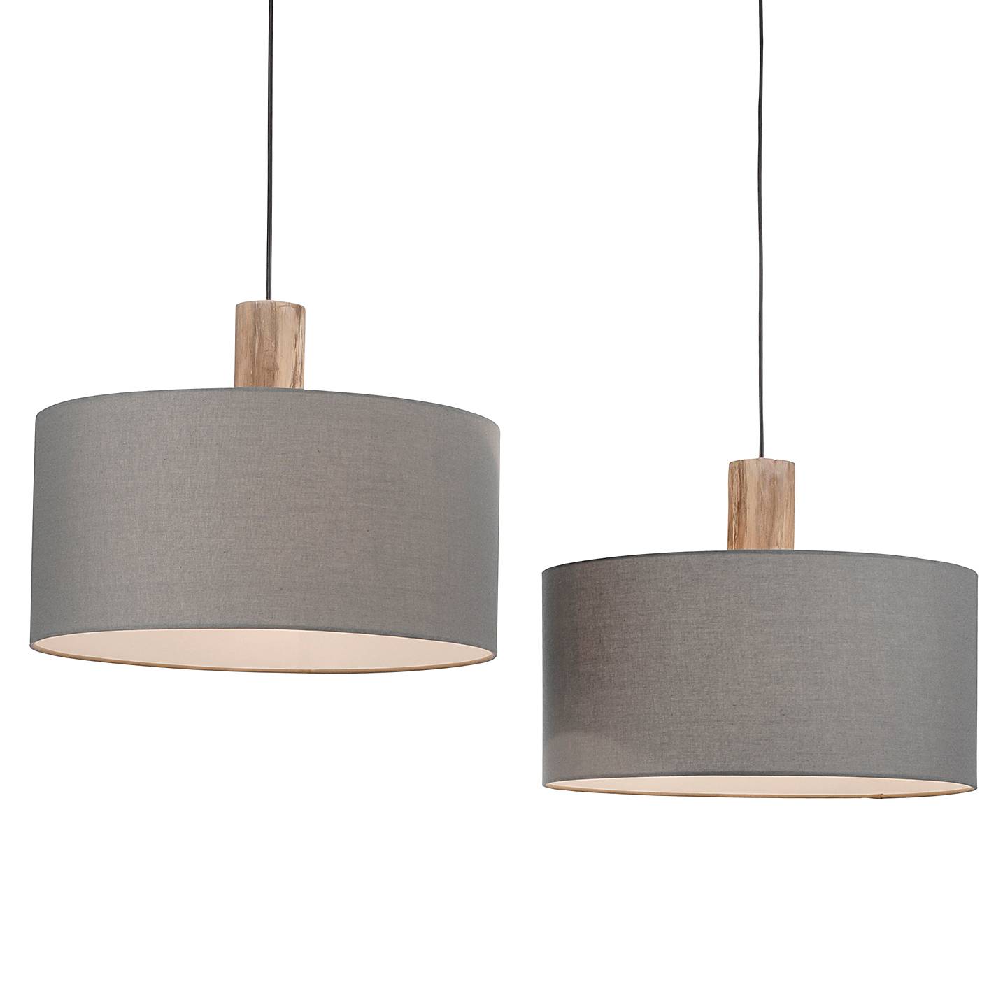 Pendelleuchte Linen Grau