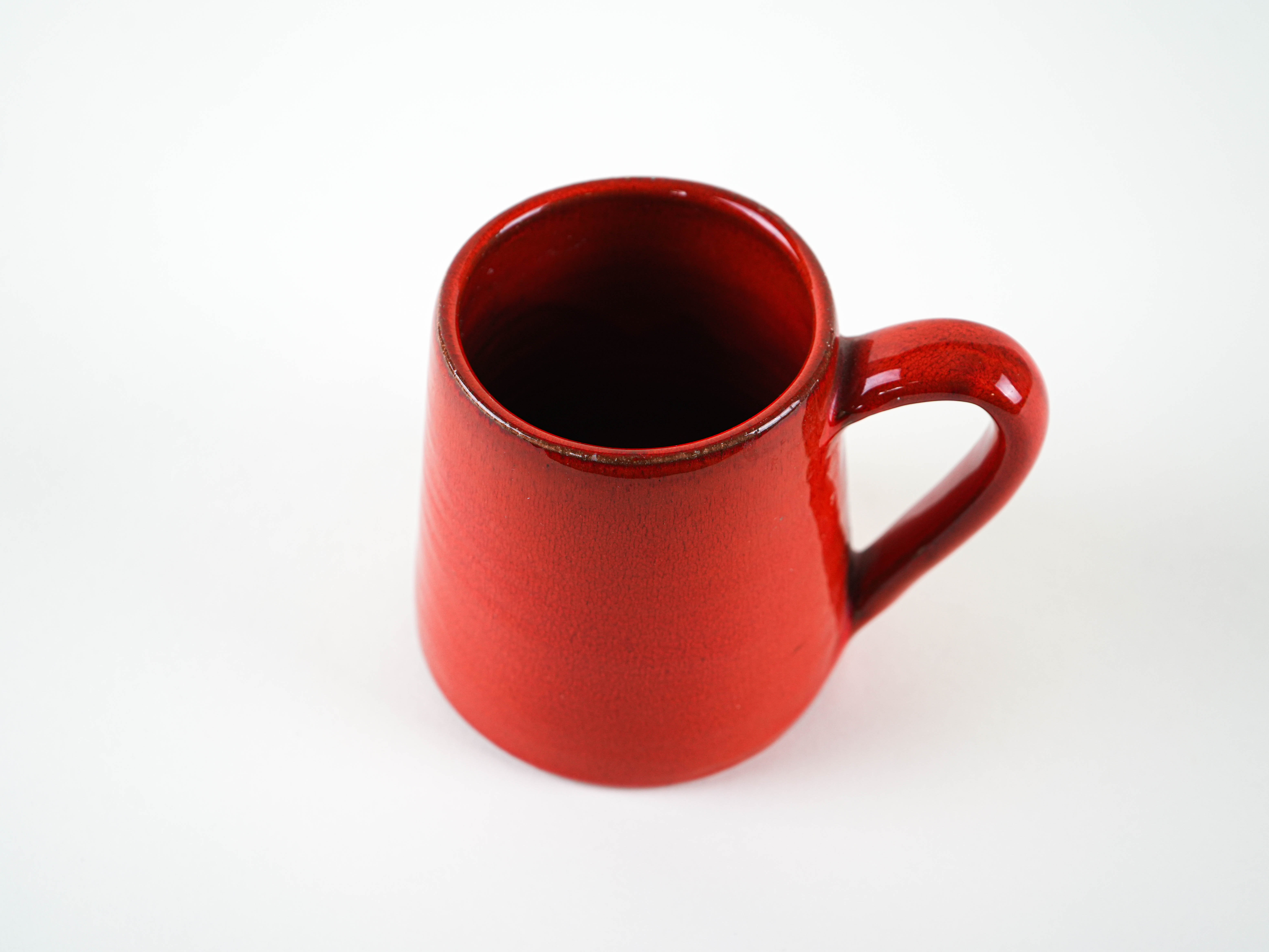 Decorative Cup Ceramic Red 1960s