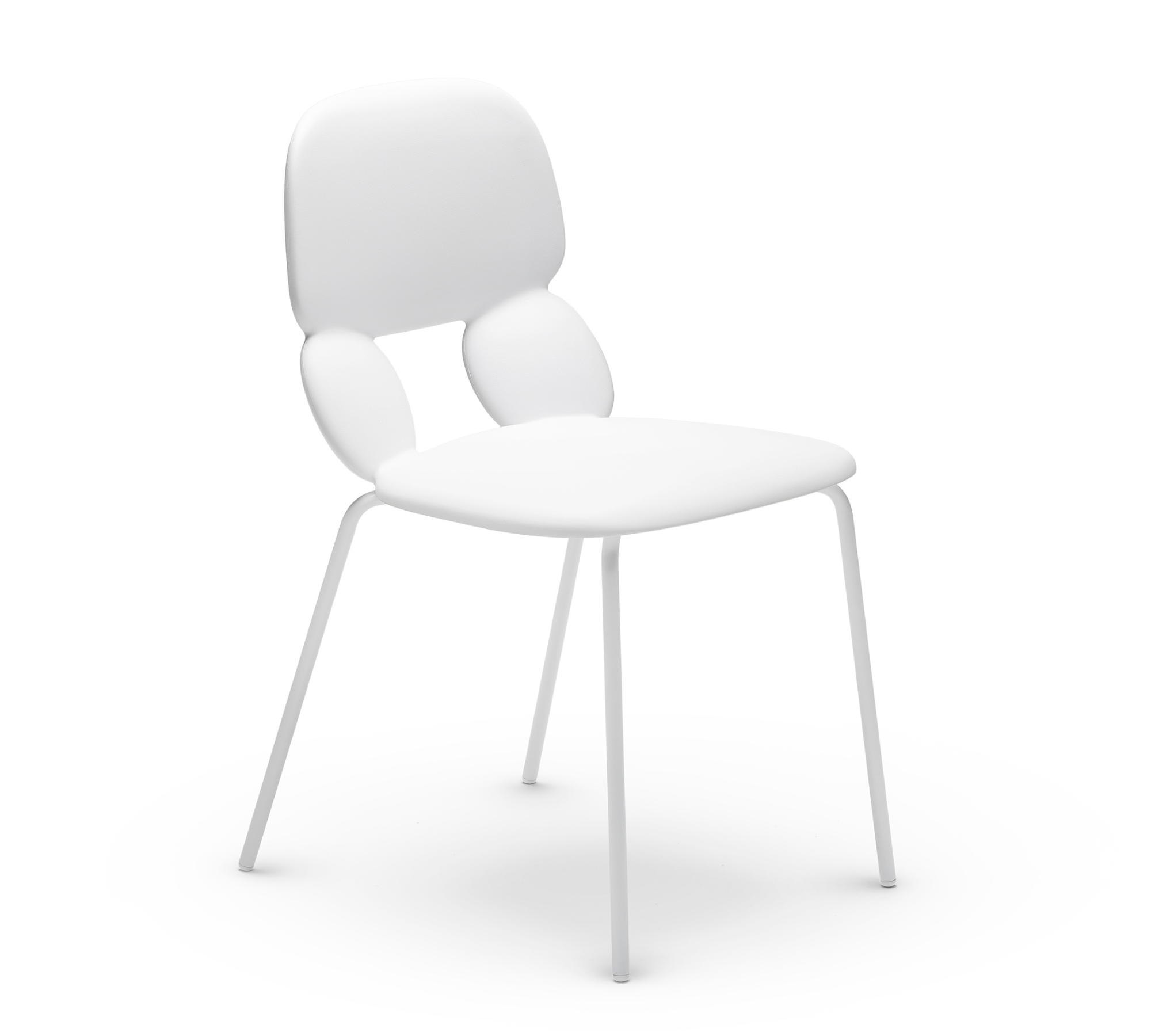 Nube S Stuhl Kunststoff Metall Weiß