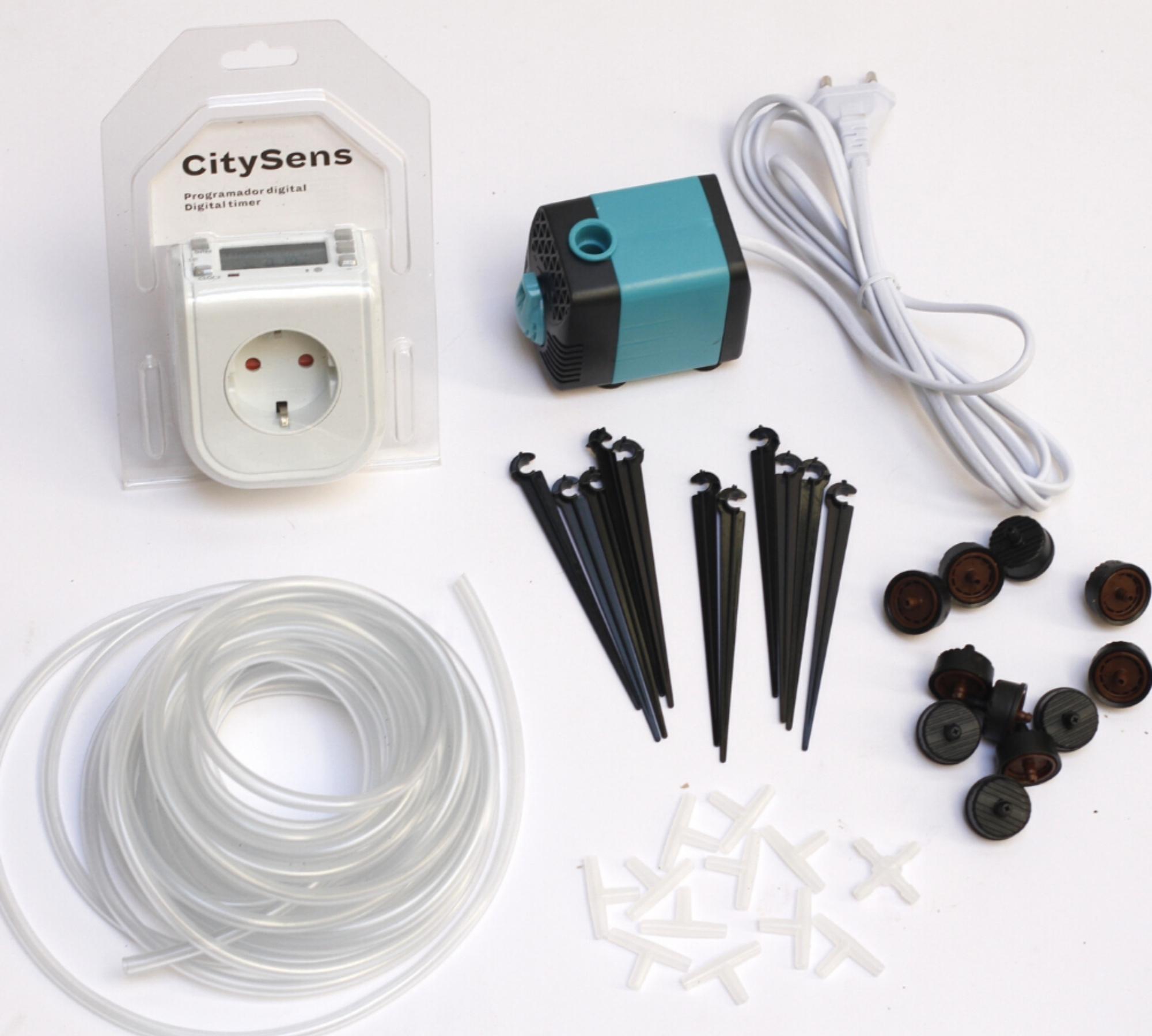 Automatic drip irrigation for plants White