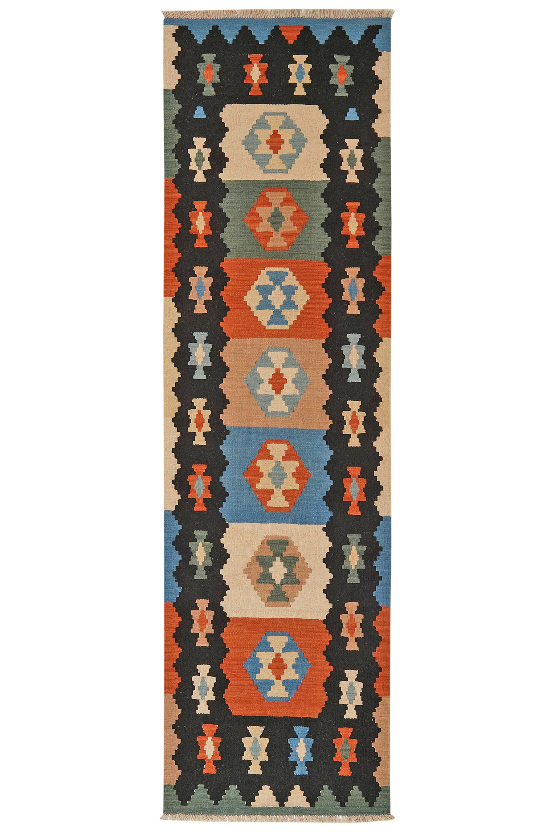 Kilim Gashgai Teppich Mehrfarbig