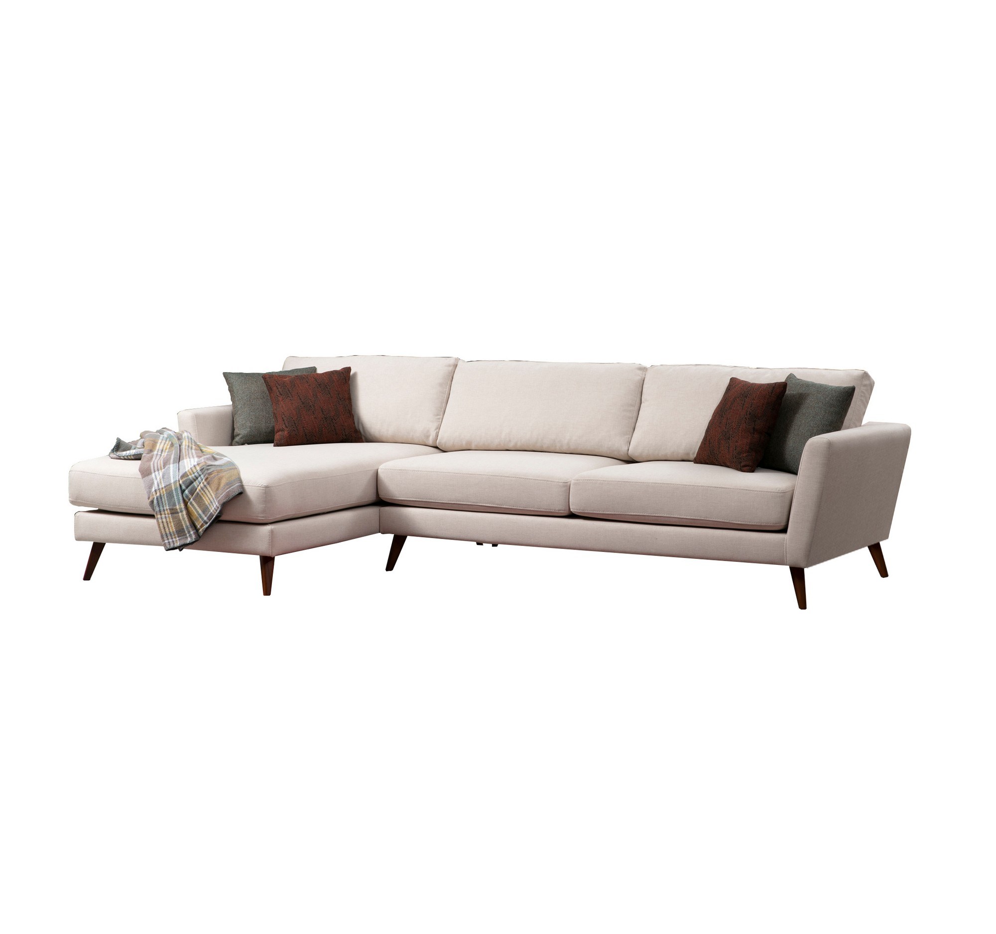 Mayorka Ecksofa Links Creme