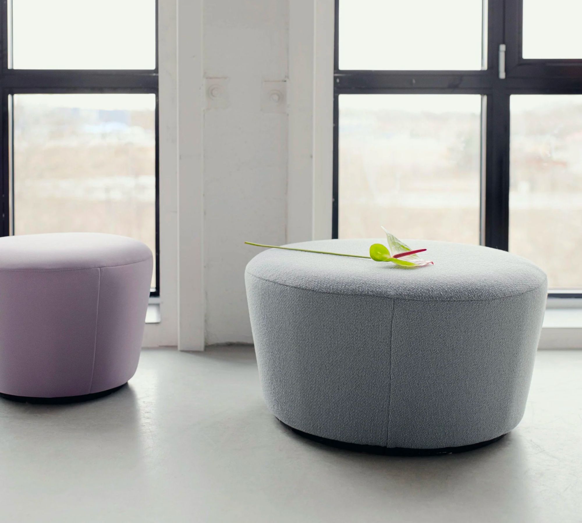 Naïve Pouf Velour Beige 