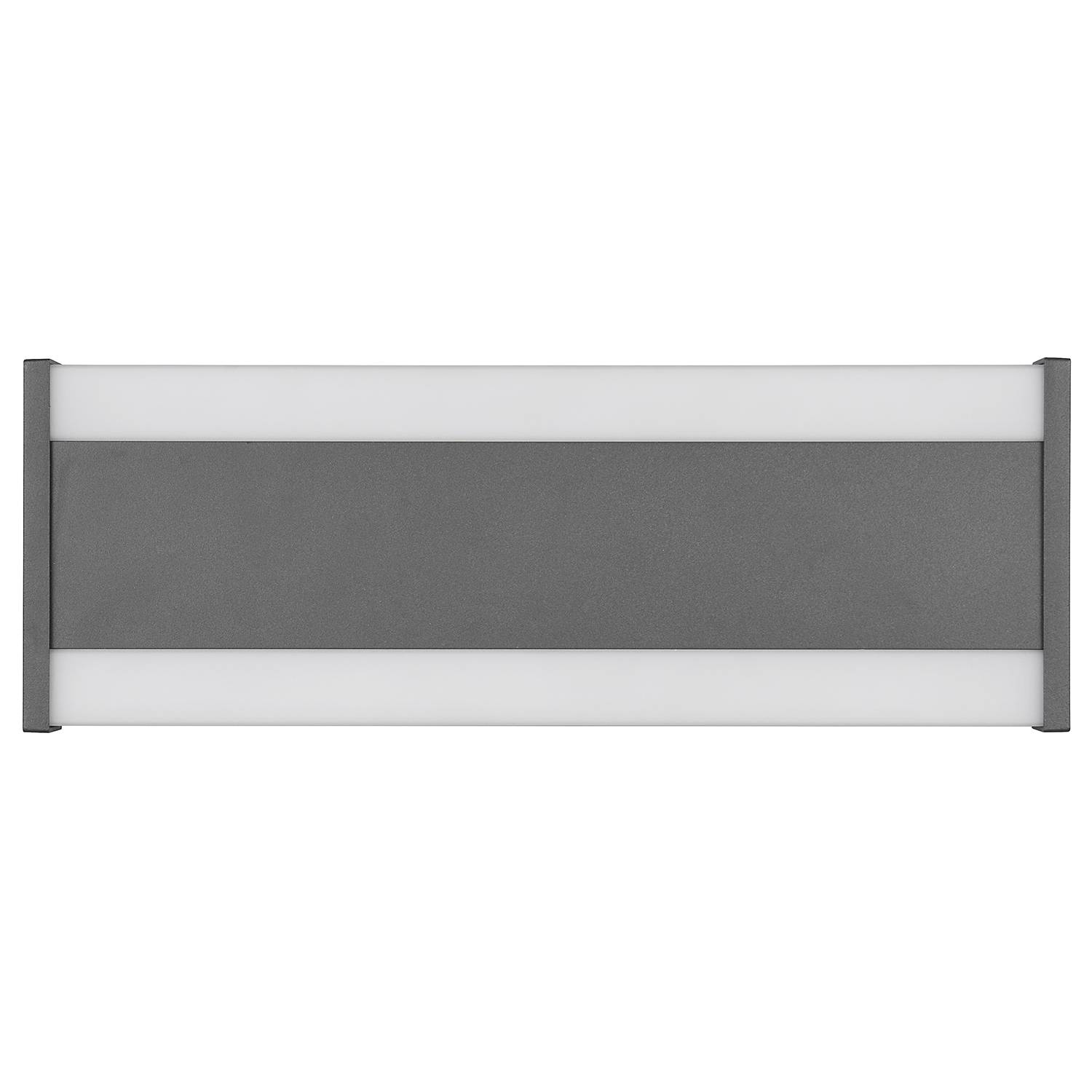 Dawson Wandleuchte Aluminium Acrylglas Anthrazit